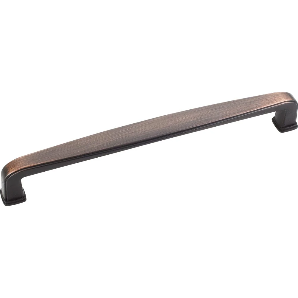 Milan 1 Plain Square Pull, 160 mm C/C, Brushed Oil Rubbed Bronze