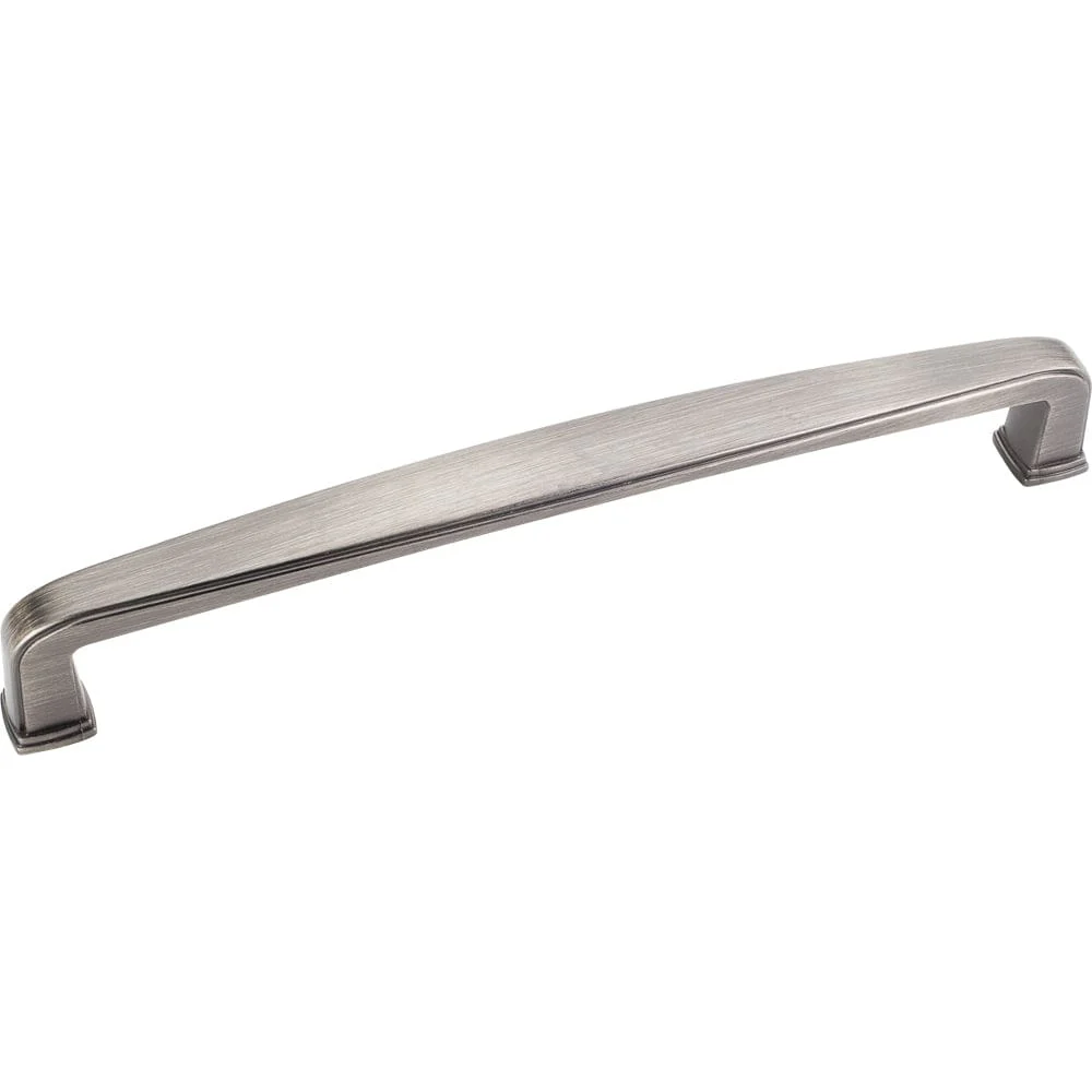 Milan 1 Plain Square Pull, 160 mm C/C, Brushed Pewter - Image 2