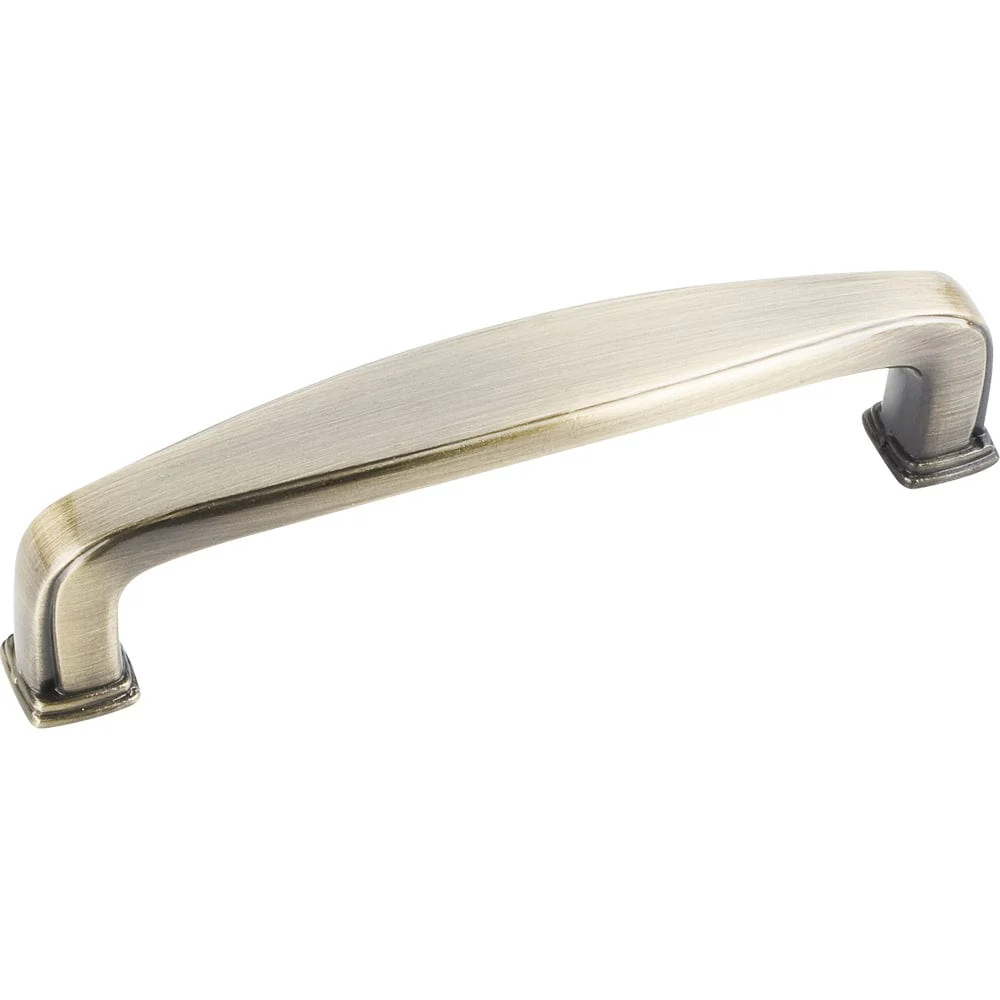 Milan 1 Plain Square Pull, 96 mm C/C, Brushed Antique Brass - Image 2