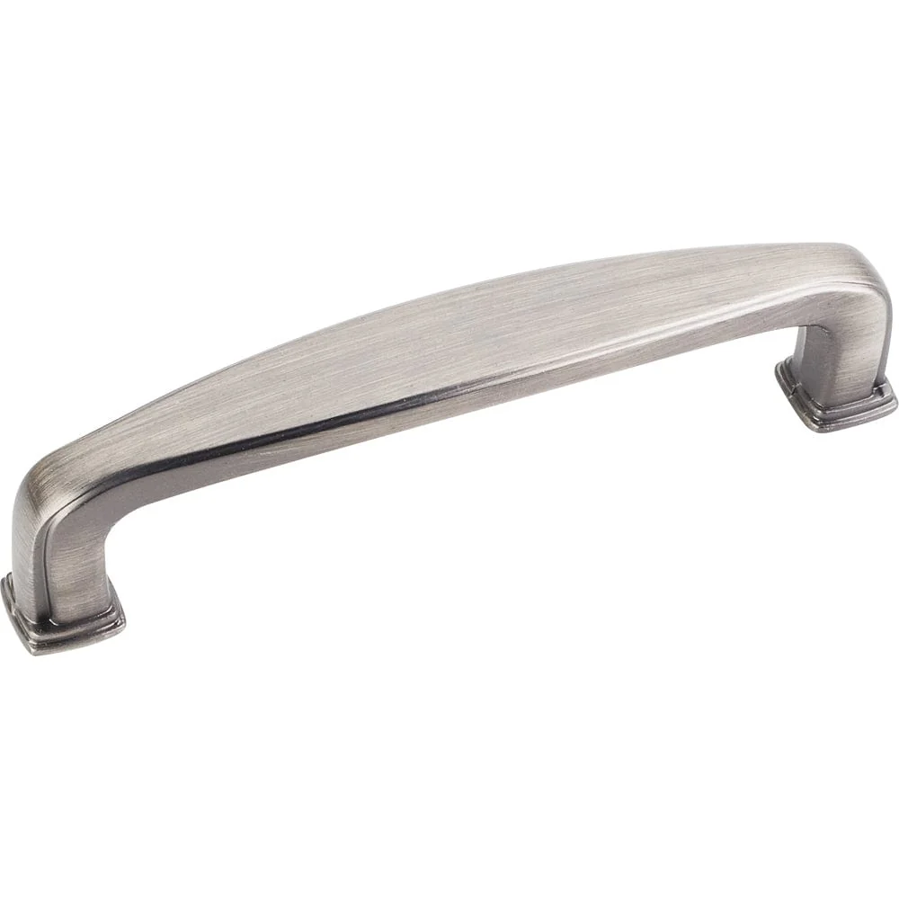 Milan 1 Plain Square Pull, 96 mm C/C, Brushed Pewter - Image 2