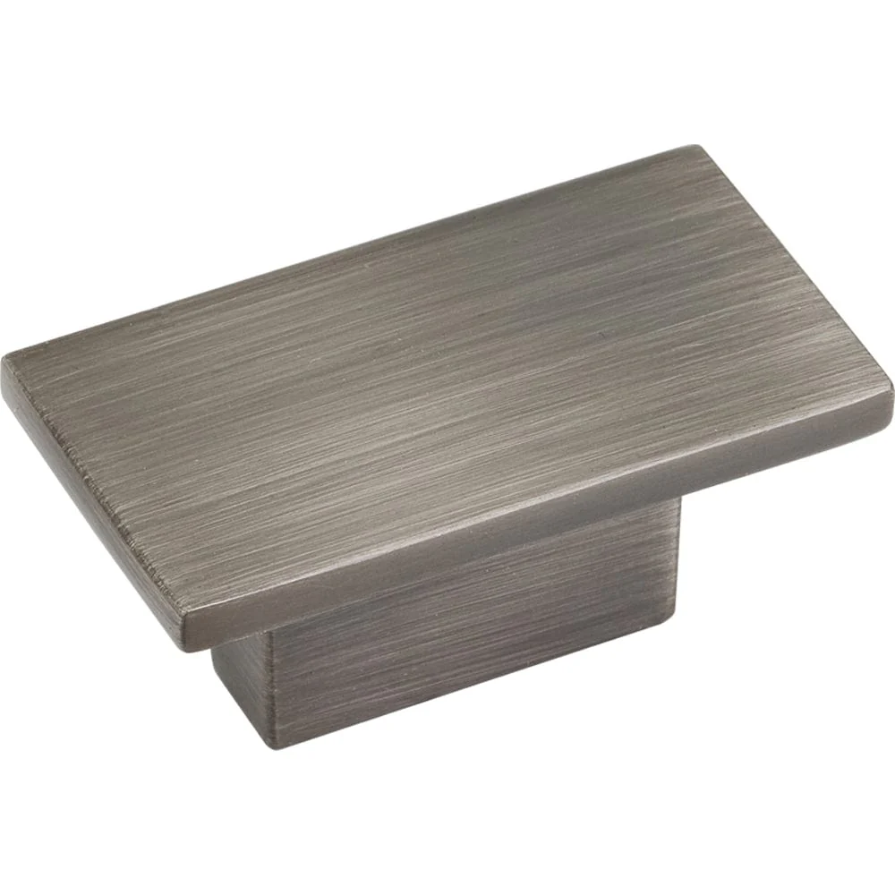 Mirada Knob, 1-9/16" O.L.,, Brushed Pewter