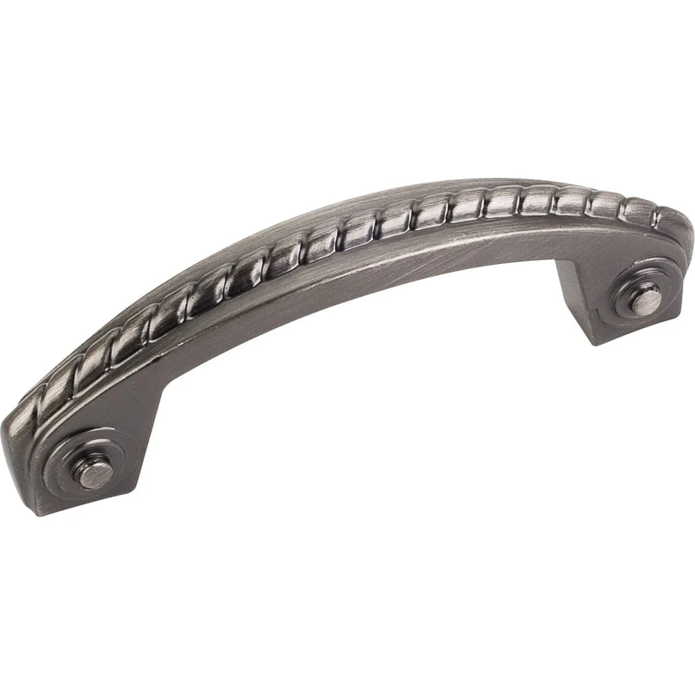 Rhodes Pull, 3" C/C, Brushed Pewter