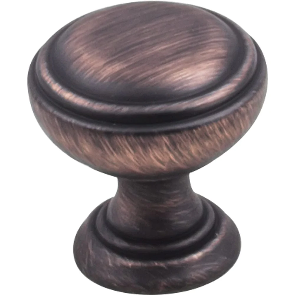 Tiffany Knob, 1-1/4" Dia., Brushed Oil Rubbed Bronze