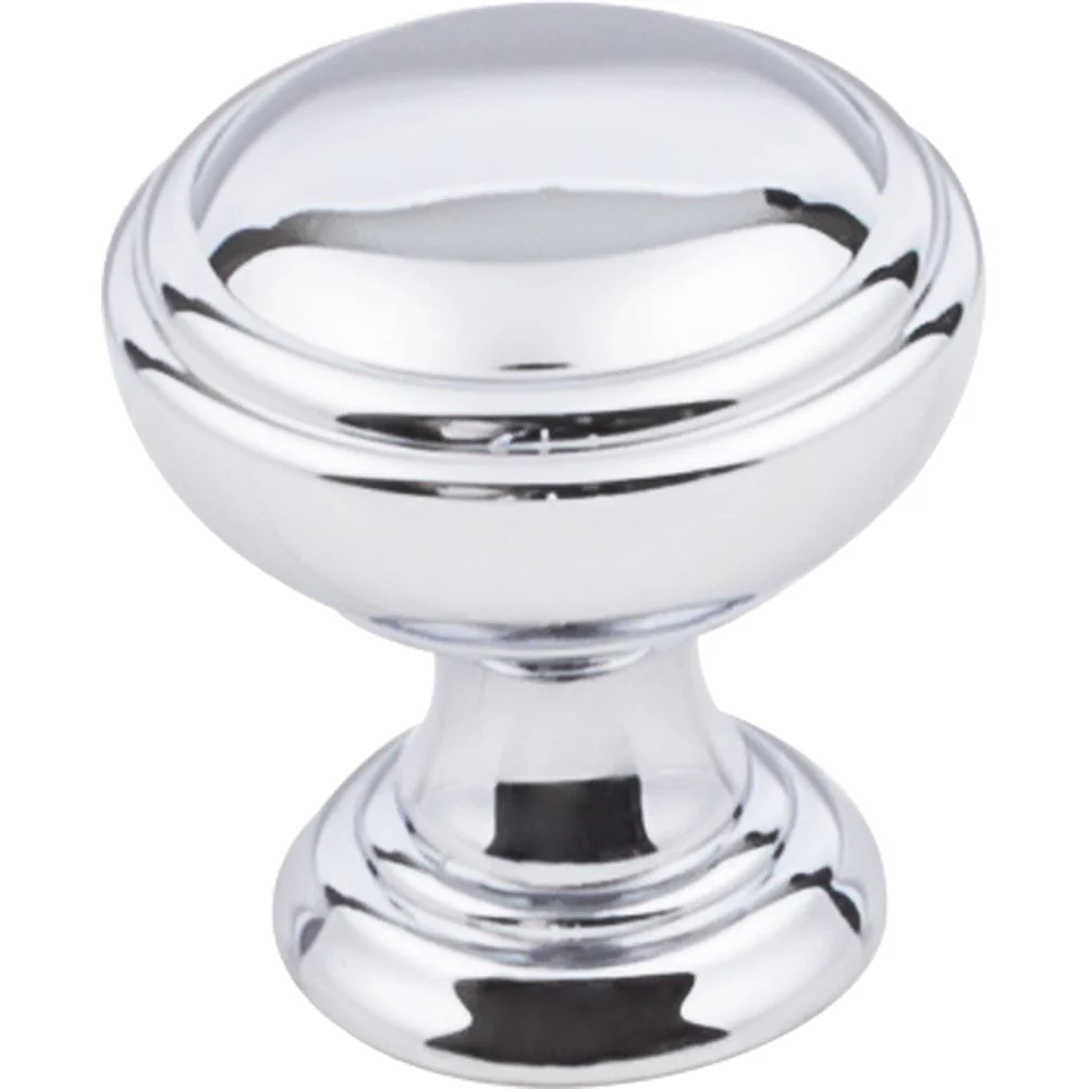 Tiffany Knob, 1-1/4" Dia., Polished Chrome