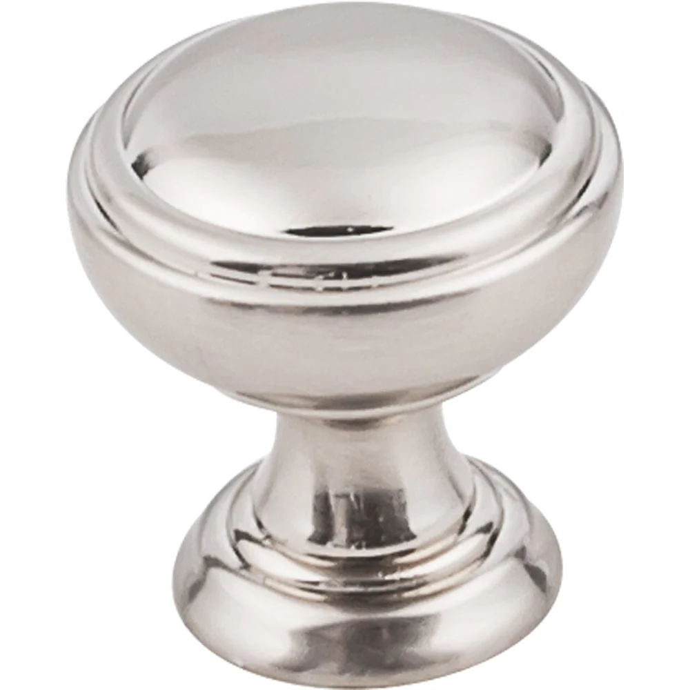 Tiffany Knob, 1-1/4" Dia., Satin Nickel
