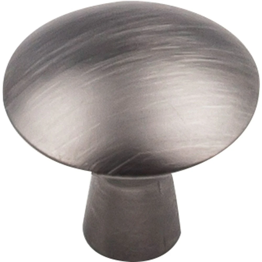 Zachary Knob, 1-1/16" Dia Brushed Pewter