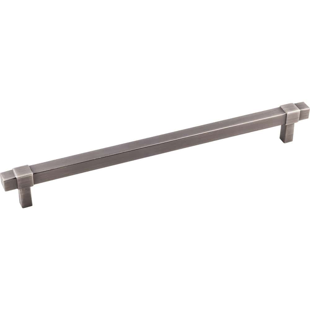 Zane Pull, 224 mm C/C, Finish -Brushed Pewter