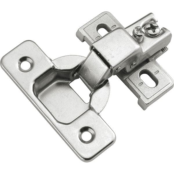 Concealed Face Frame Hinge with 1/2" (2-piece) Overlay Project Pack, Bright Nickel - Image 2