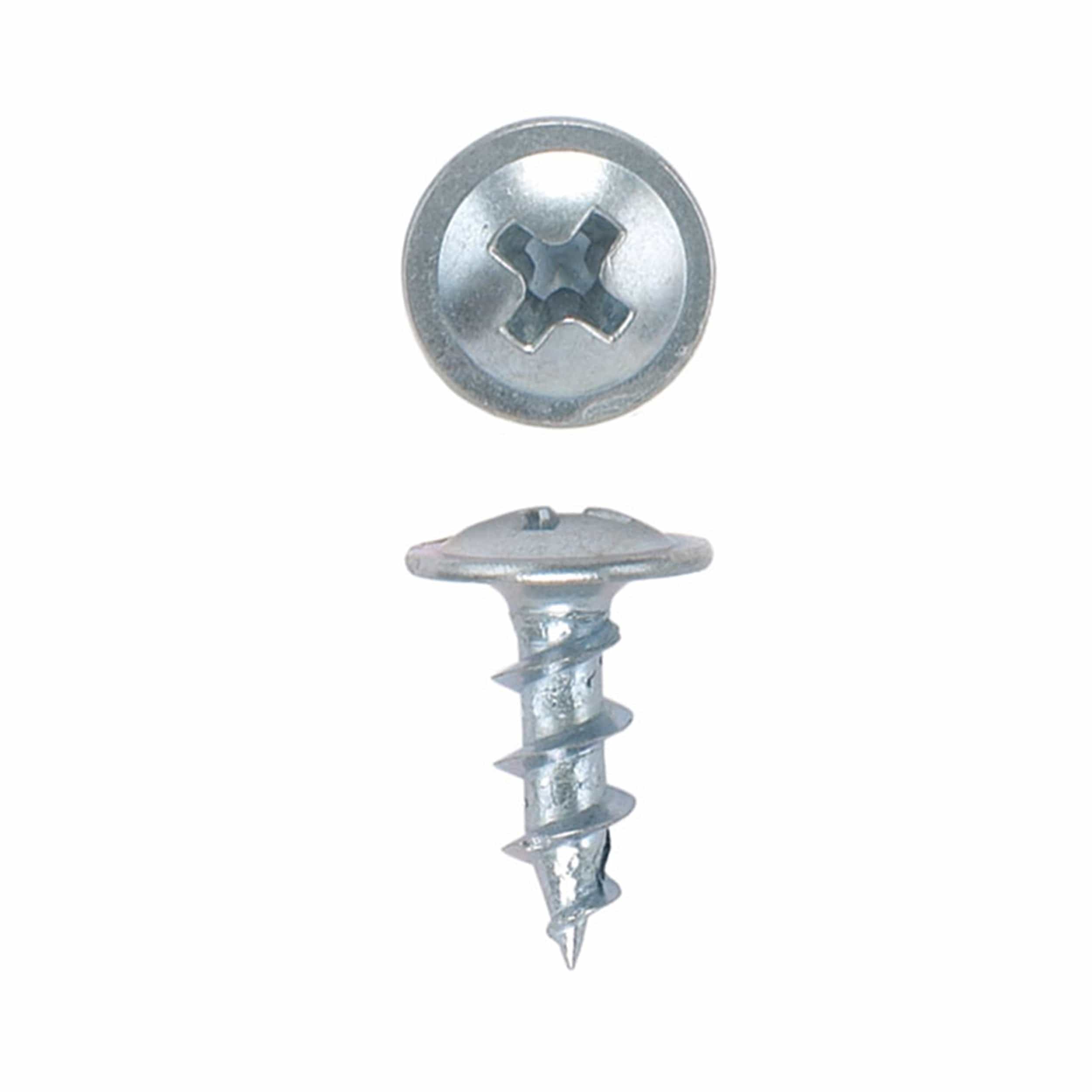 Ball Bearing Slide Screws - #8 - Round - Washer Head - Zinc - 100 Piece - Image 2