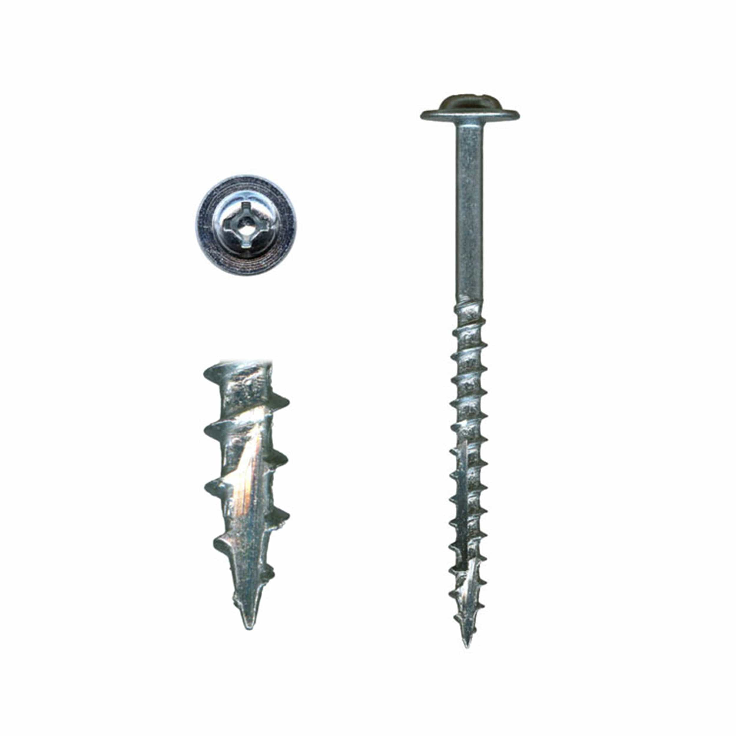Cabinet Installation Screws - #10 - Combo Drive - Washer Head - White - Zinc - 100 Piece - Image 2