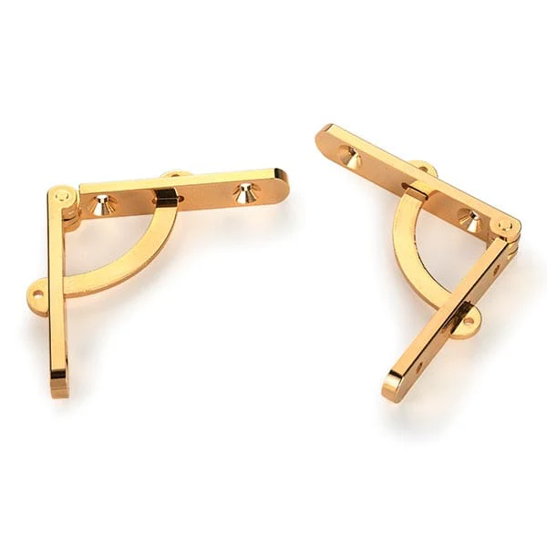 Side Rail Hinge - Brass - Pair