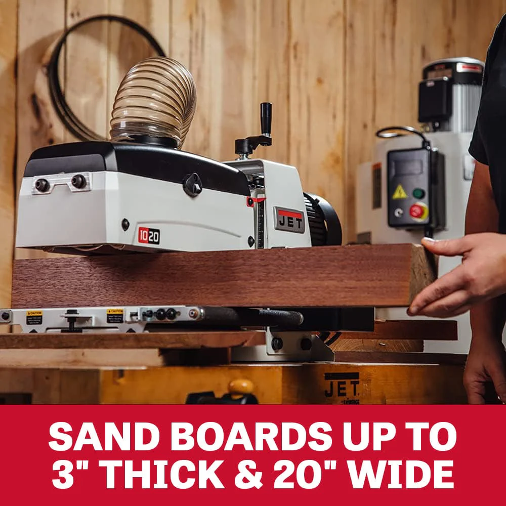 10" Benchtop Drum Sander - 1 HP 1 PH 115V - JWDS-1020 - Image 4