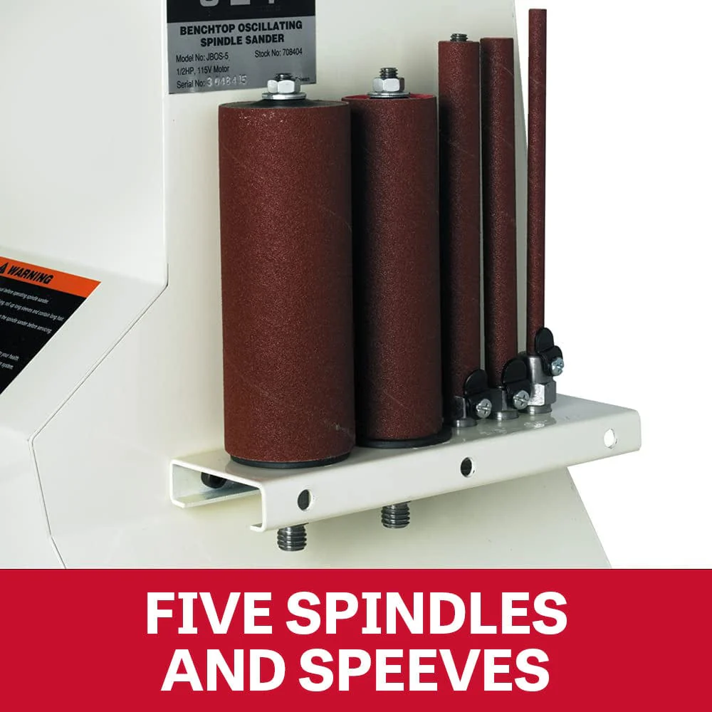 Benchtop Spindle Sander - 1/2 HP 1 Ph 115V - JBOS-5 - Image 5