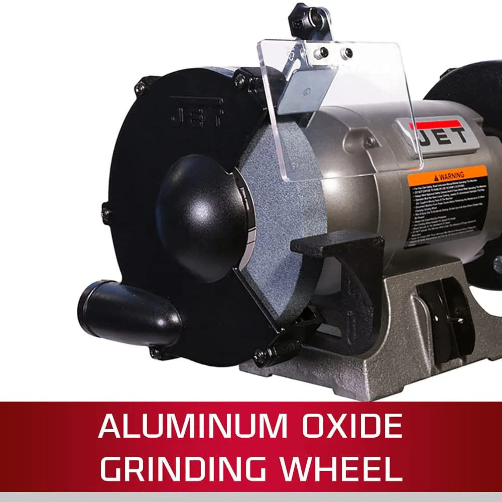 JBG-8W Shop Grinder with Grinding Wheel and Wire Wheel - Image 5