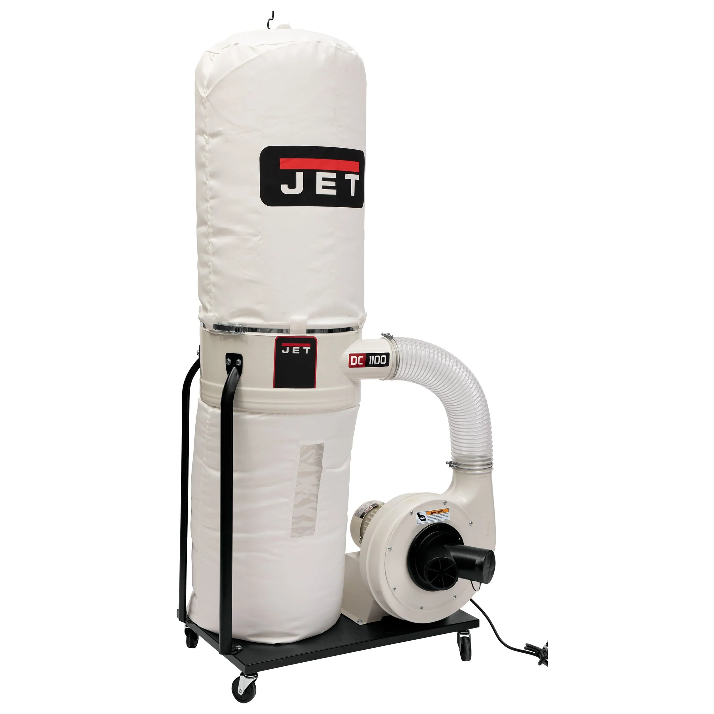 Vortex Cone Dust Collector with 30-Micron Bag Filter Kit - 1-1/2 HP 1 Ph 115/230V - DC-1100VX-BK
