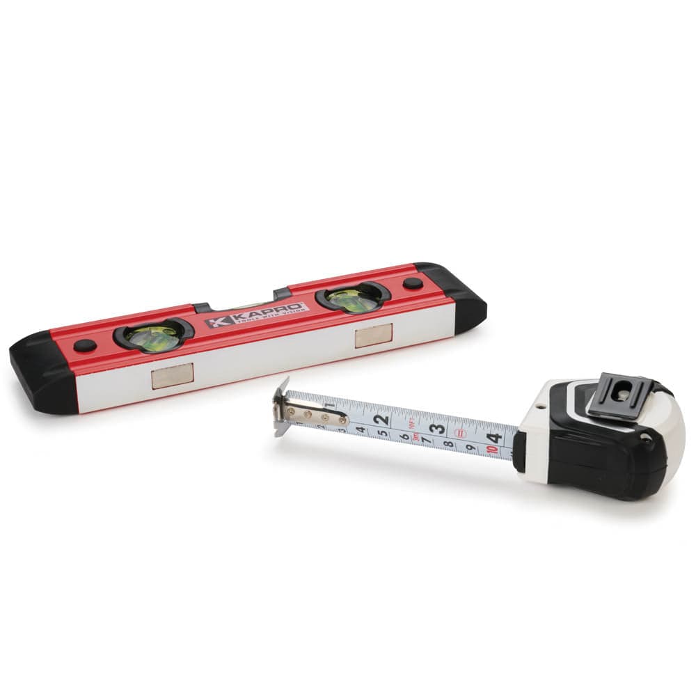 779T 9" Magnetic Torpedo Level and 510 10' Measuring Tape Set - Image 3