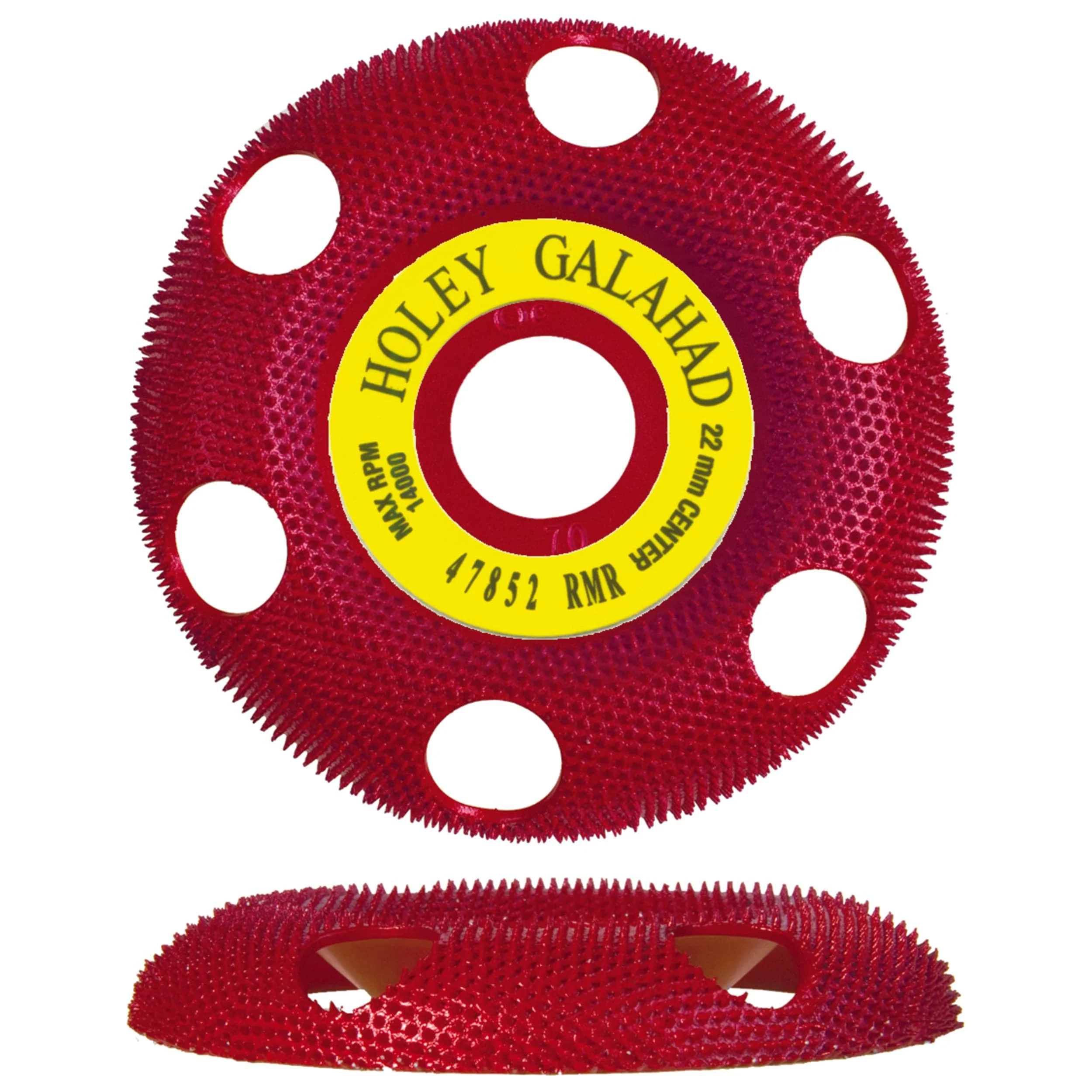 Holey Galahad See Through Disc - Arbor - Round - Medium - 7/8" - Red