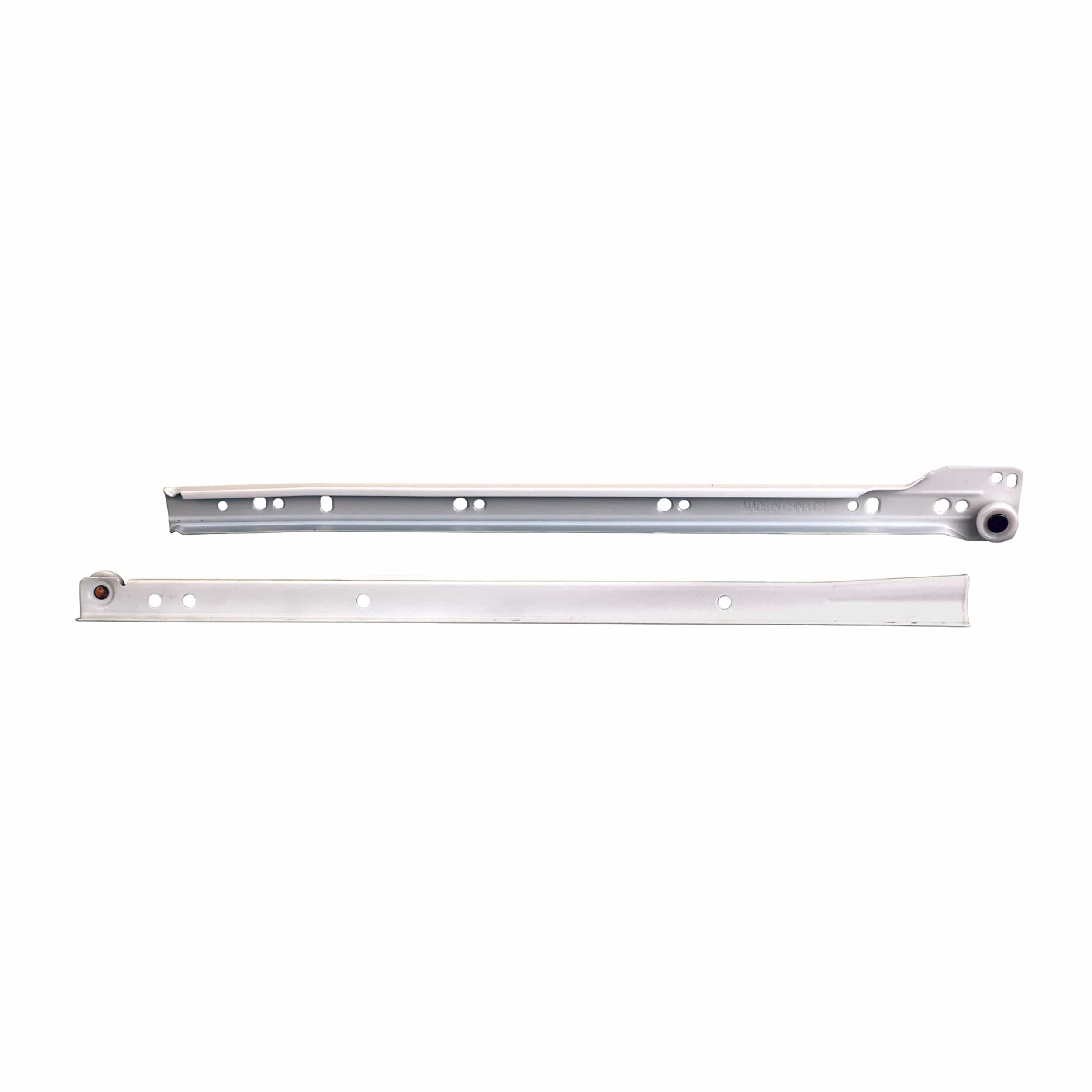 3/4-Extension Self-Close White Epoxy Coated Euro Drawer Slides - Model KV 1805 - Pair - Image 10