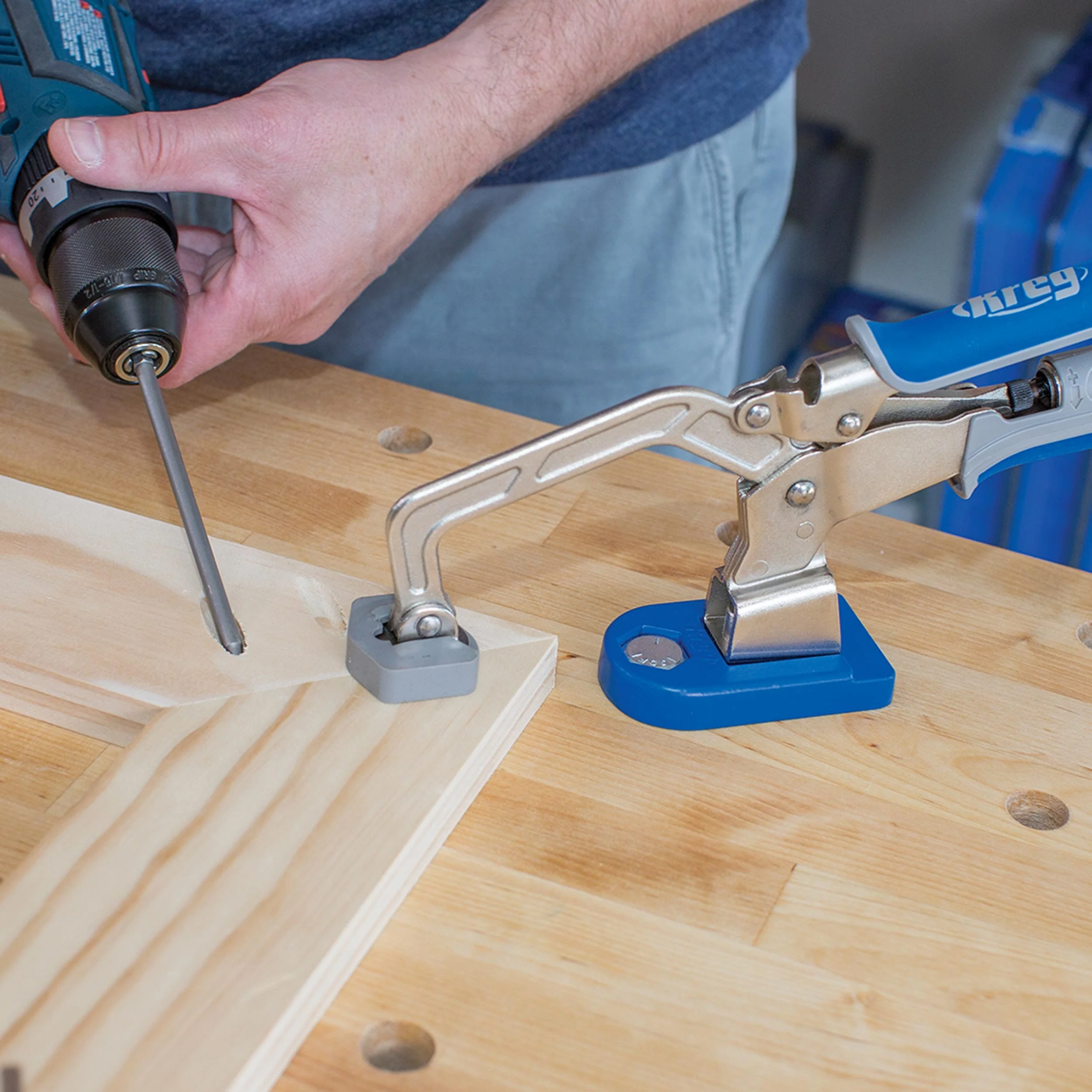 3" Bench Clamp System For Bench Dog Holes - Image 4