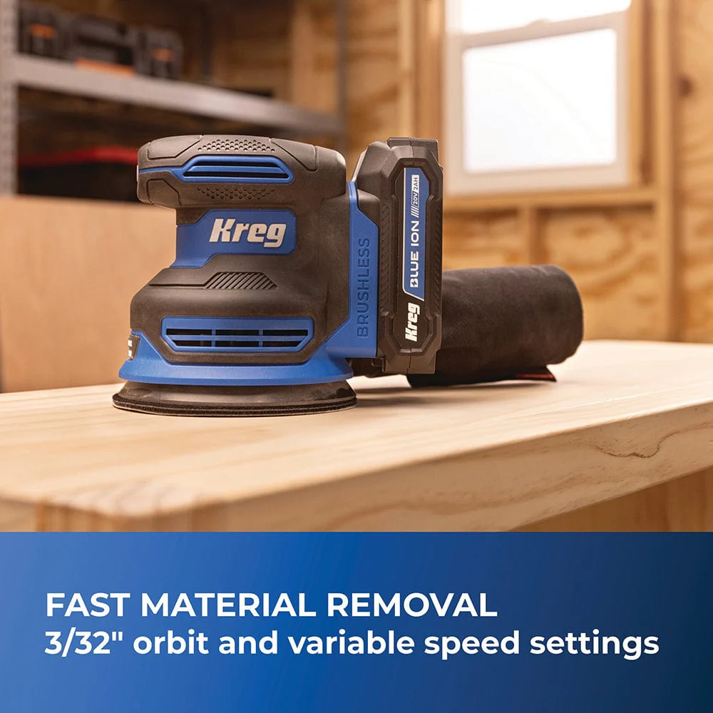 Ionic Drive 5" Random Orbit Sander - 20V - Image 3