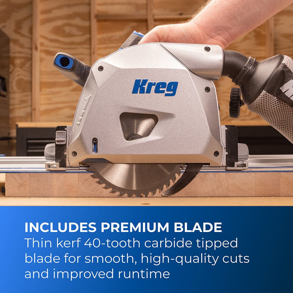 Ionic Drive 6-1/2" Plunge Cut Track Saw - 20V - Image 4