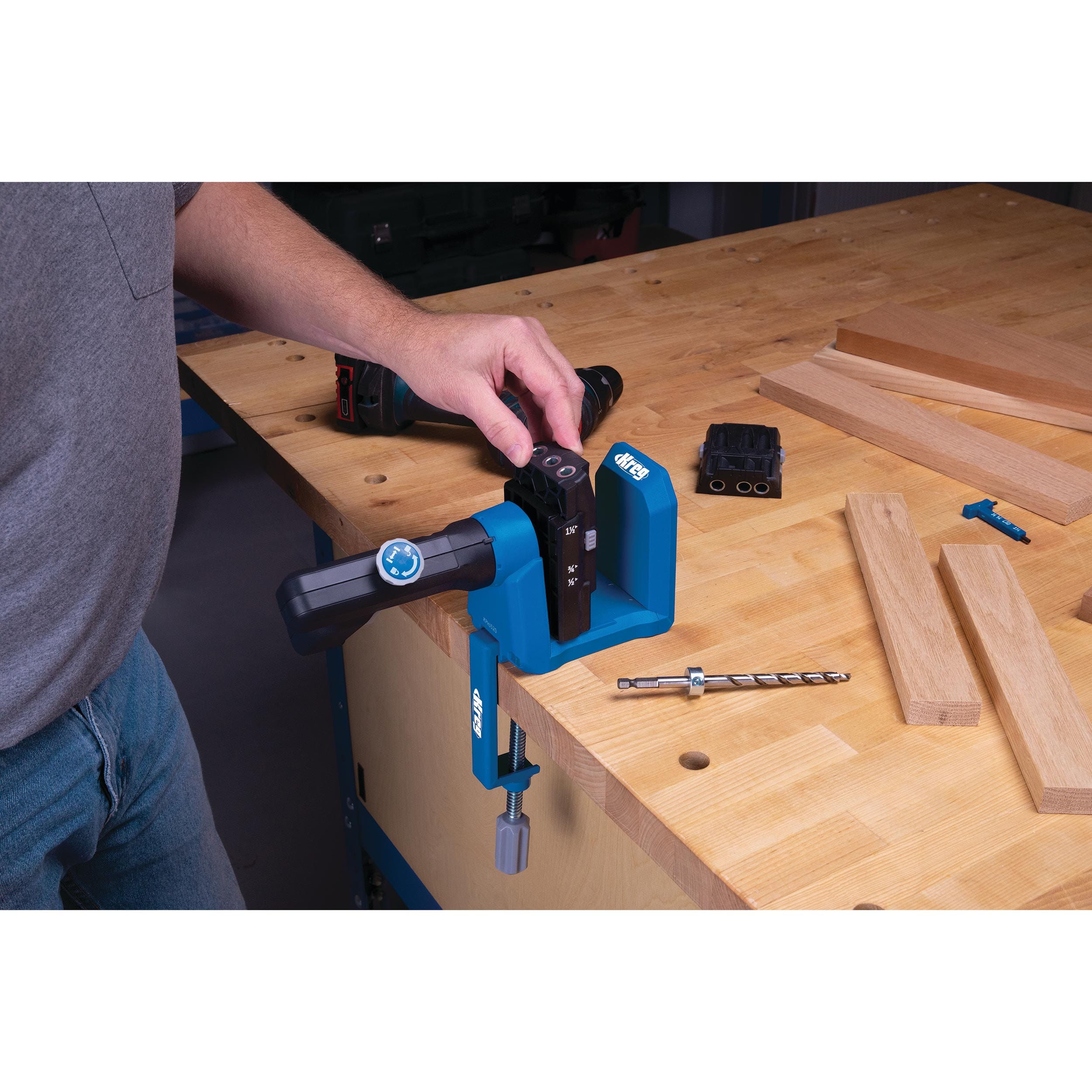 Micro-Pocket Drill Guide Kit For 500-Series Pocket-Hole Jig - Image 5