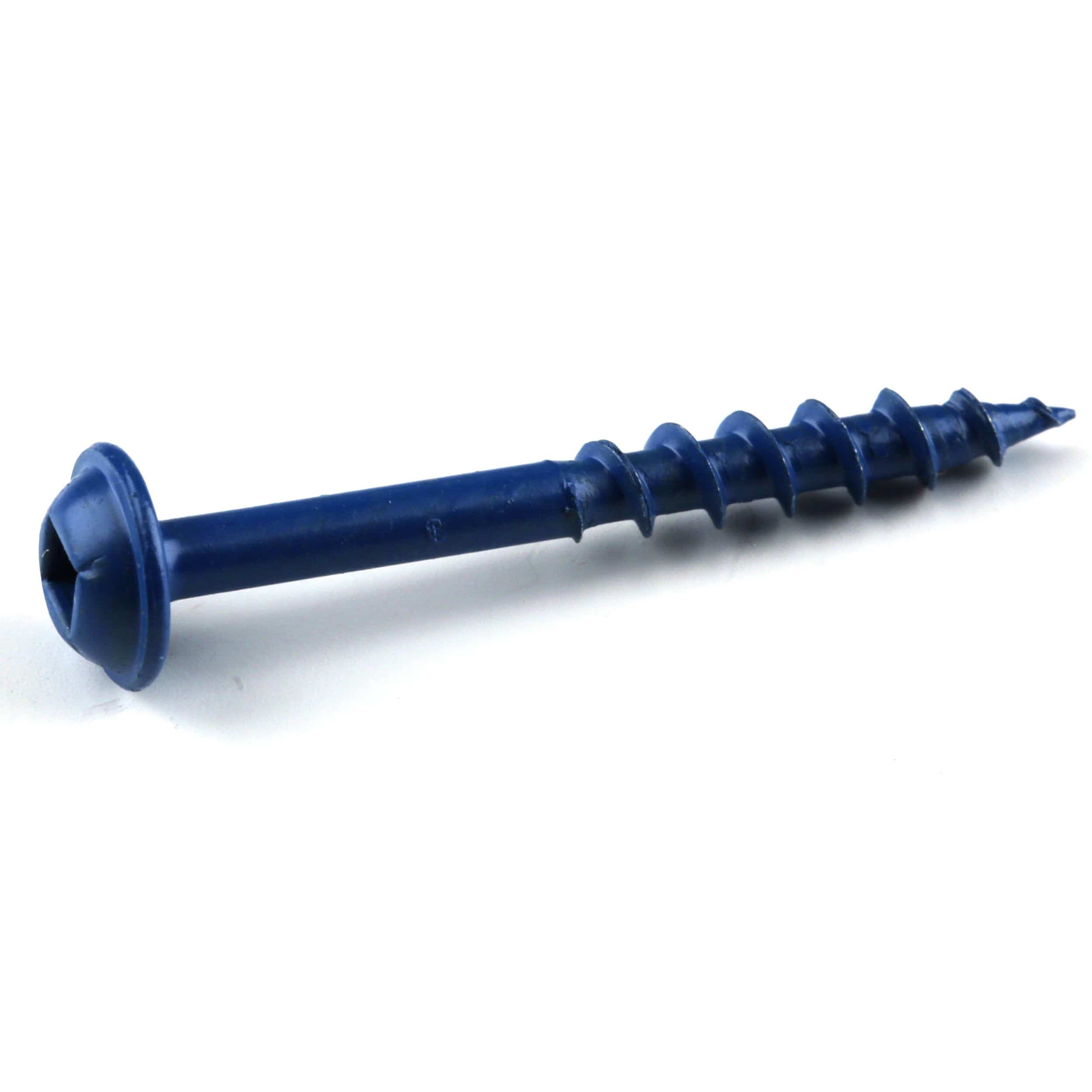 Pocket Hole Screw - #8 Coarse - Square Drive - Washer Head - Blue-Kote - Image 4