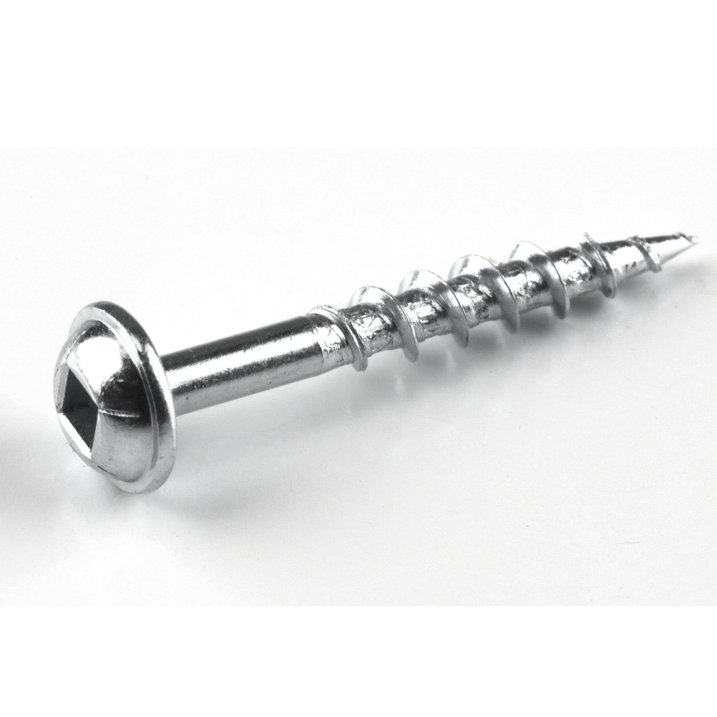 Pocket Hole Screw - #8 Coarse - Square Drive - Washer Head - Zinc - Image 10