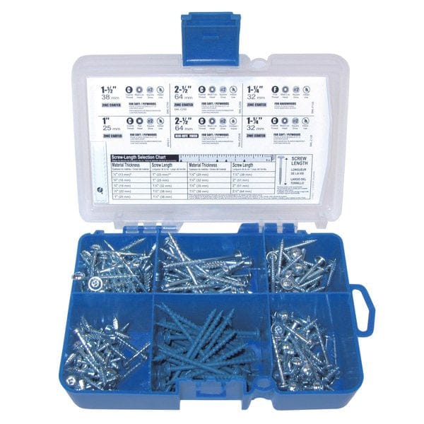 Pocket-Hole Screw Assortments - Square Drive