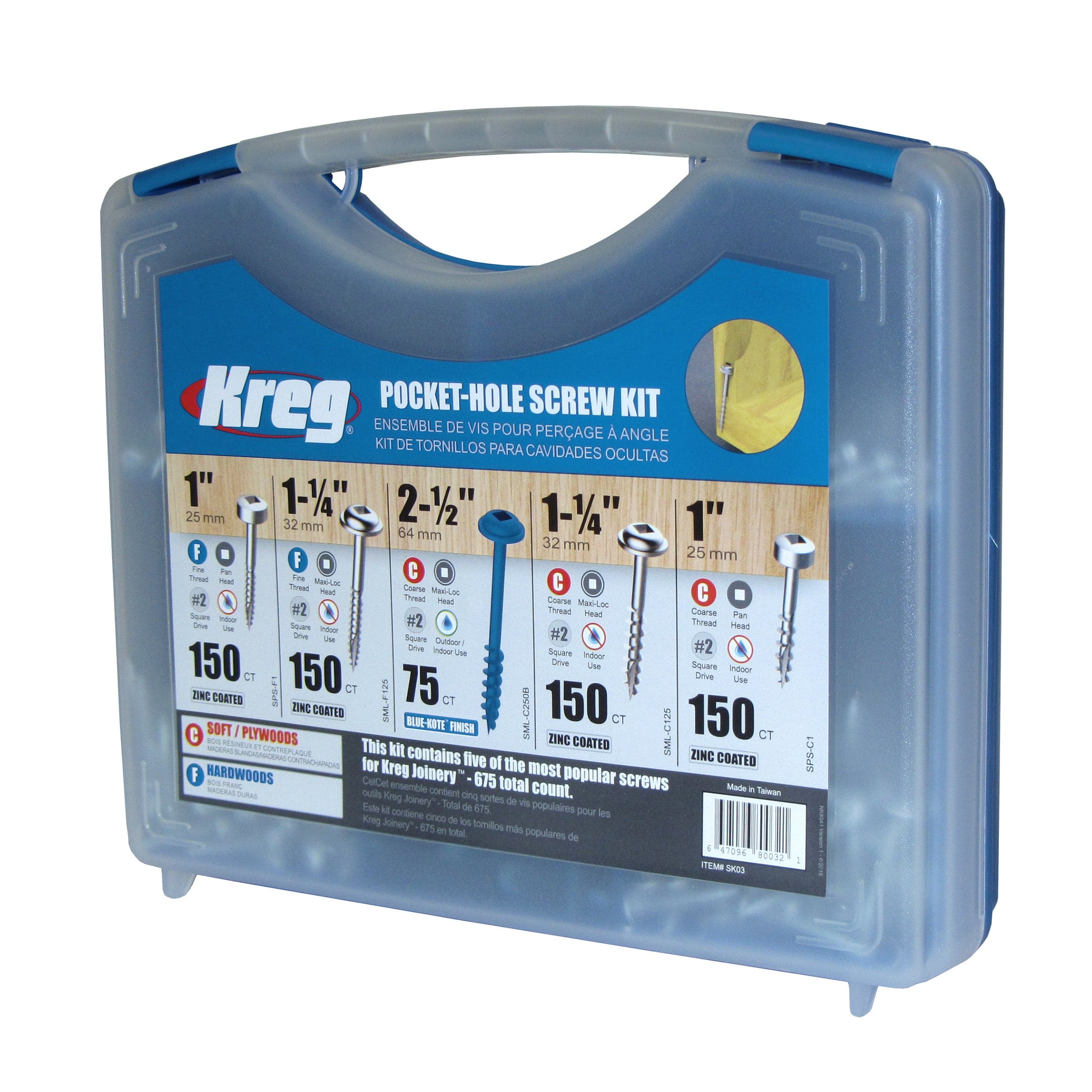 Pocket-Hole Screw Assortments - Square Drive - Image 4