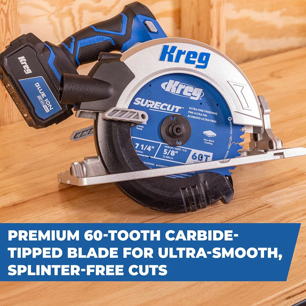SureCut 7 ¼" 60-Tooth Ultra Fine Finishing Blade - Image 2