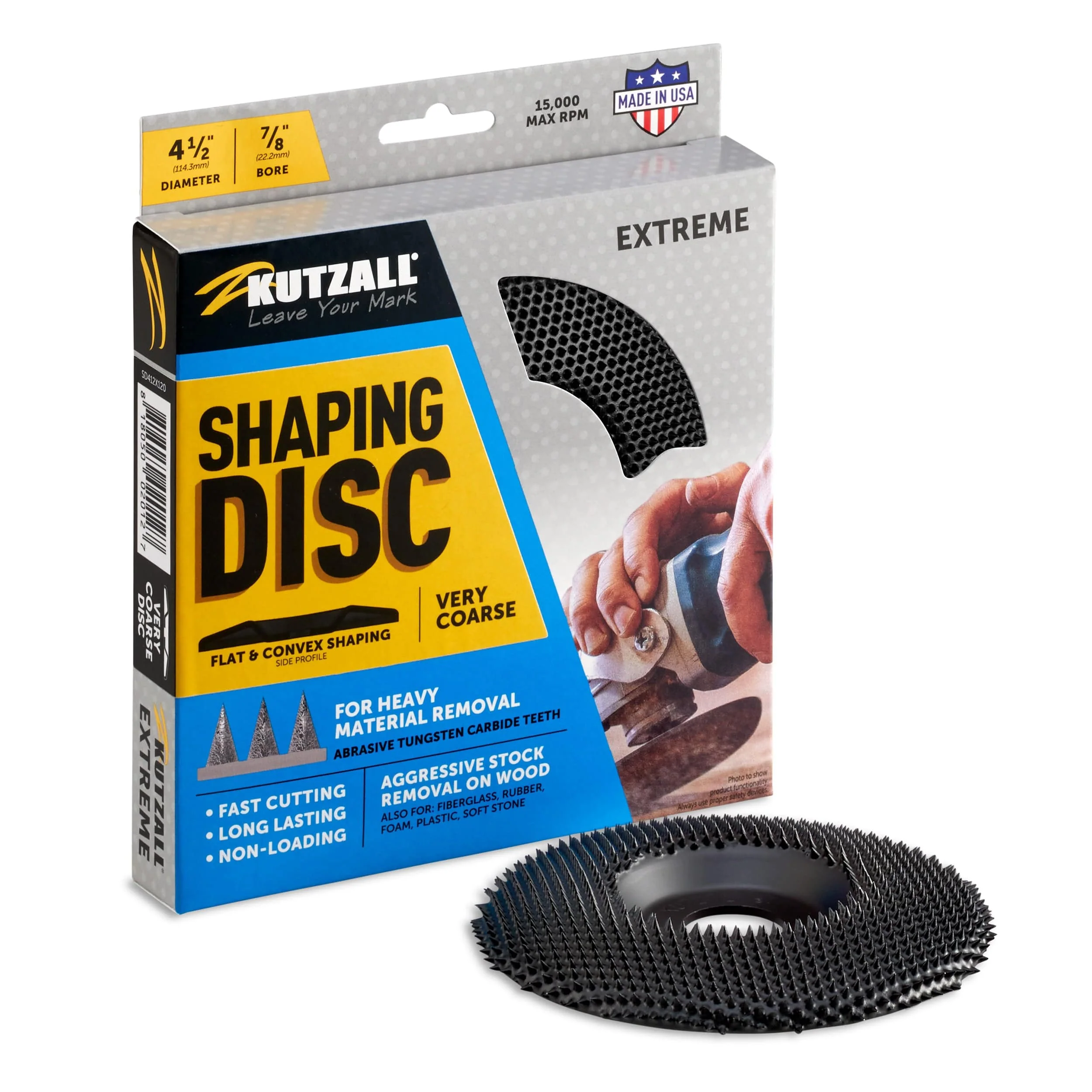 Extreme Shaping Disc - 4-1/2" Diameter - Very Coarse - Image 2