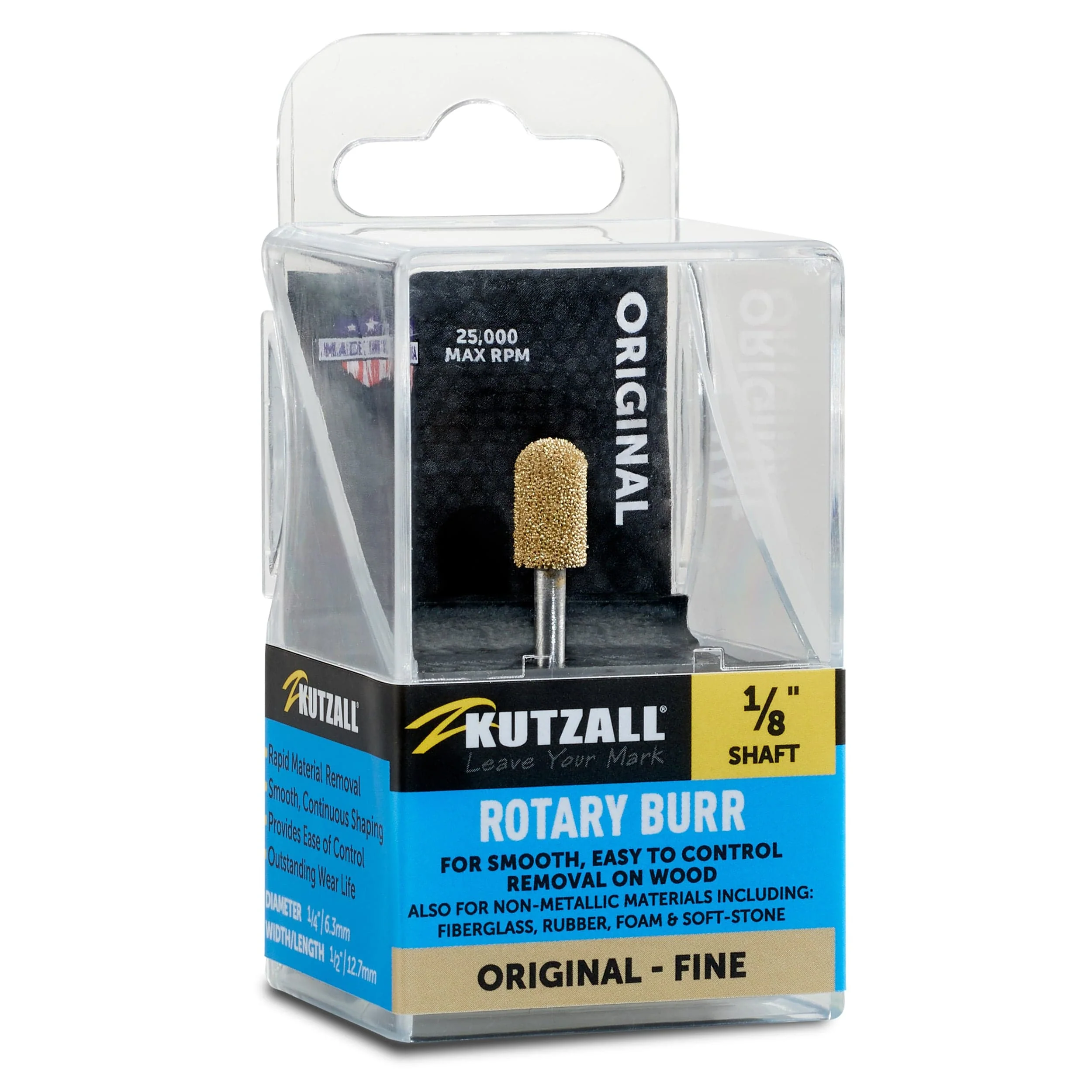 Original Ball Nose Burr, 1/8" Shaft, Fine, BN-14-EG - Image 2