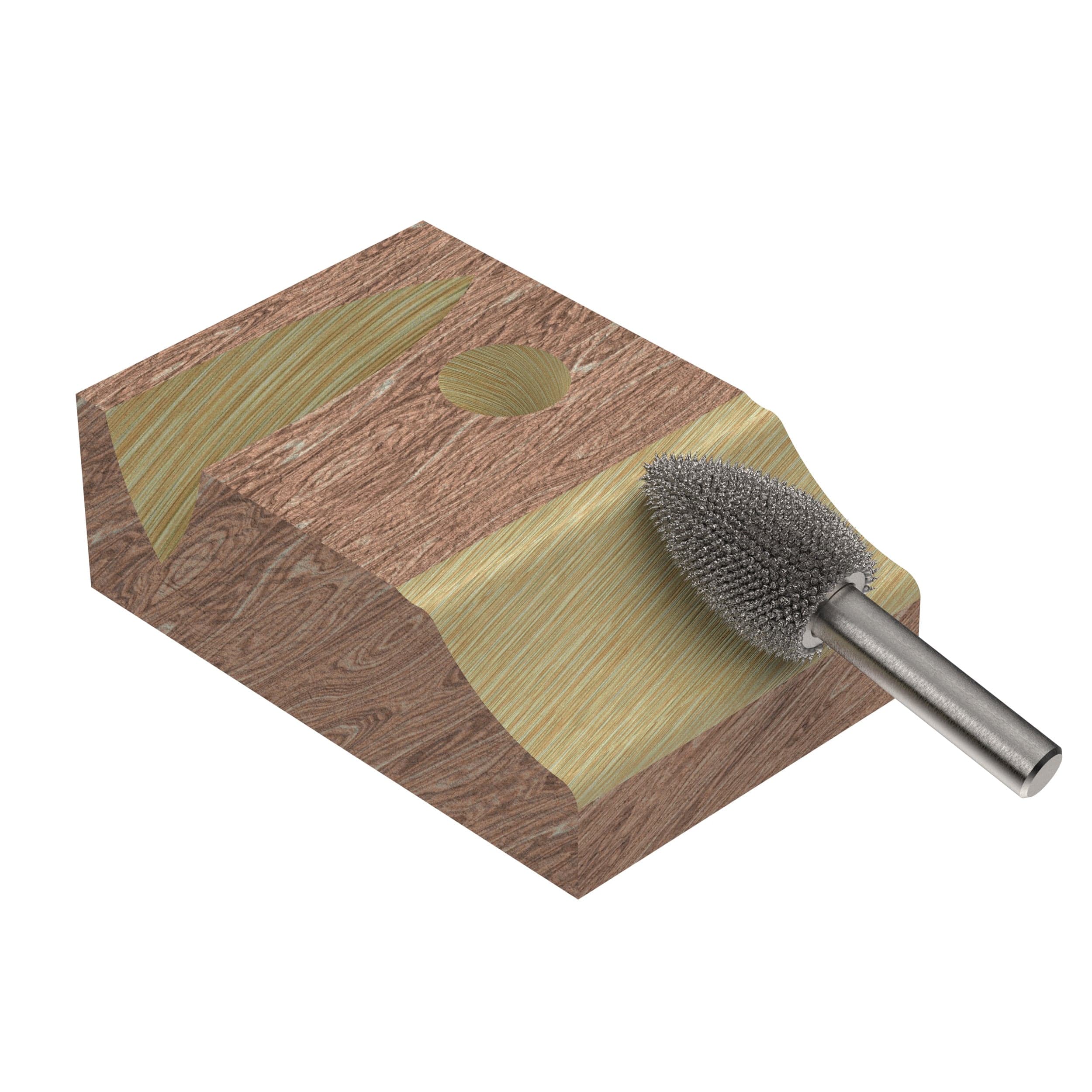 Original Flame Burr, 1/4" Shaft, Coarse (1/2" x 1") - Image 4