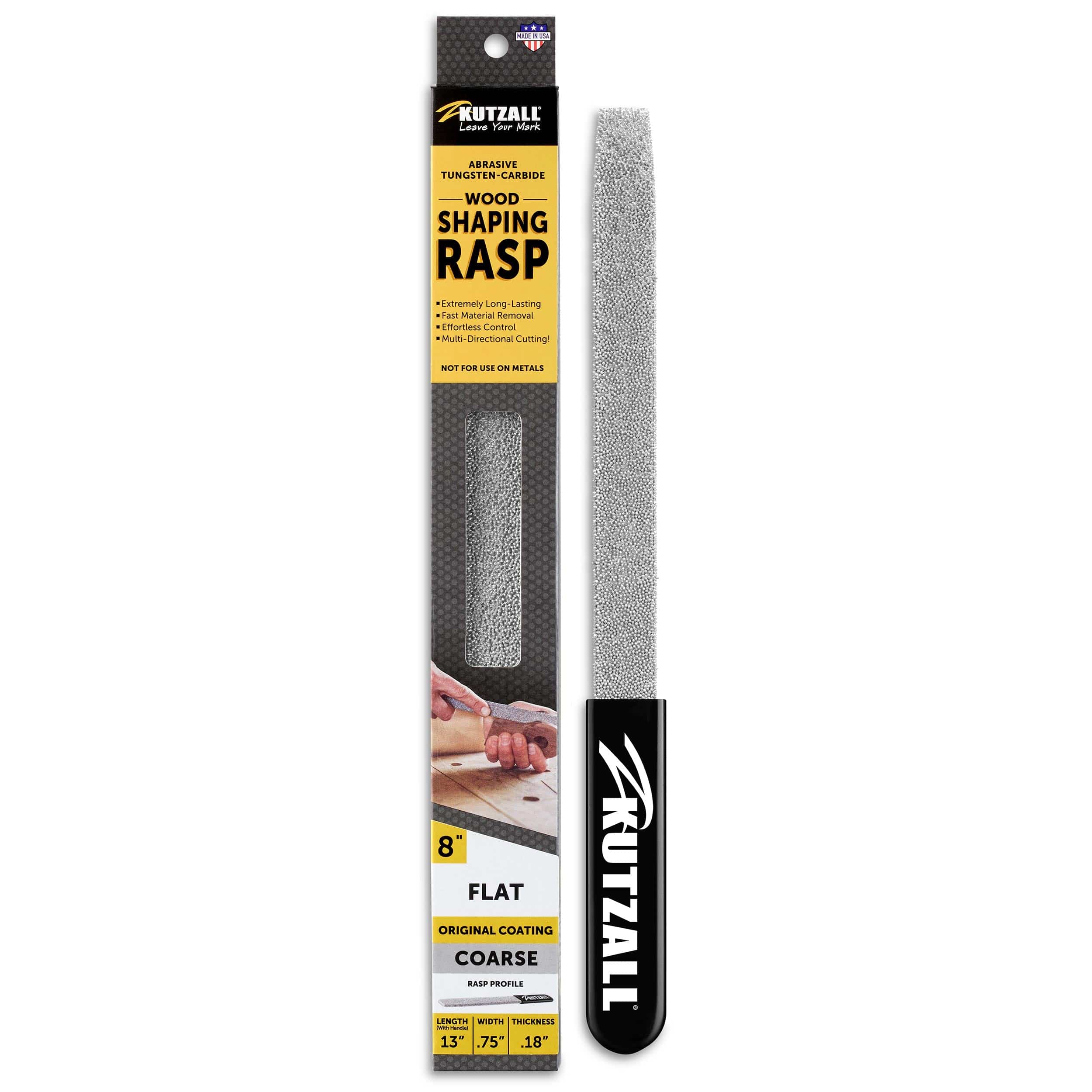 Original Flat Hand Rasp - 8" - Coarse - Image 2