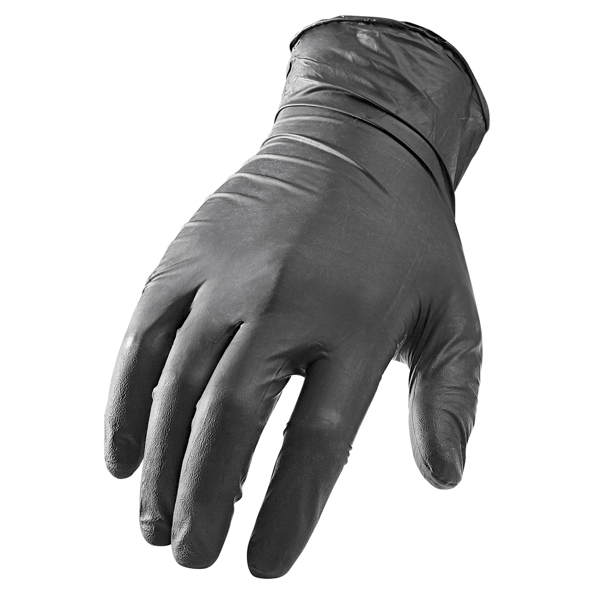 NI-FLEX Disposable Gloves - 5mil - Black - Medium - 100 Piece