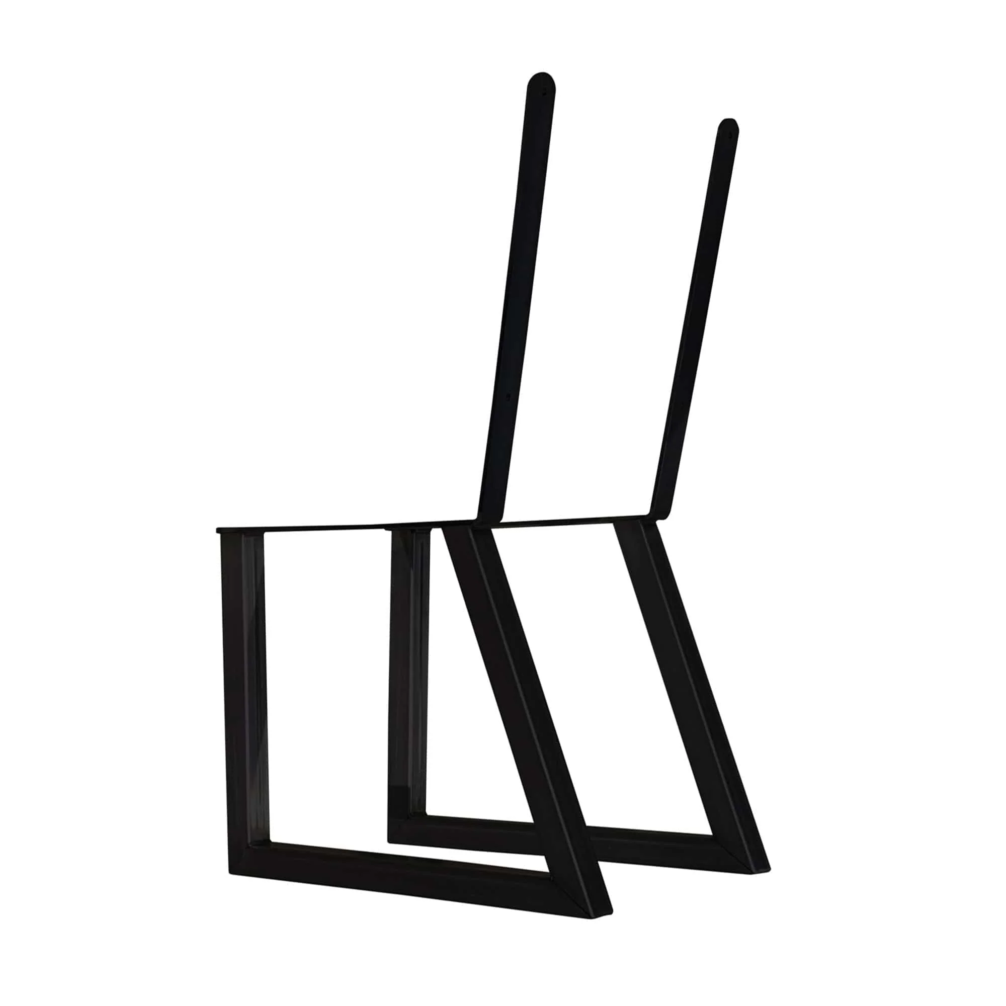 Bench Legs with Back Rest Black Pair - Image 4