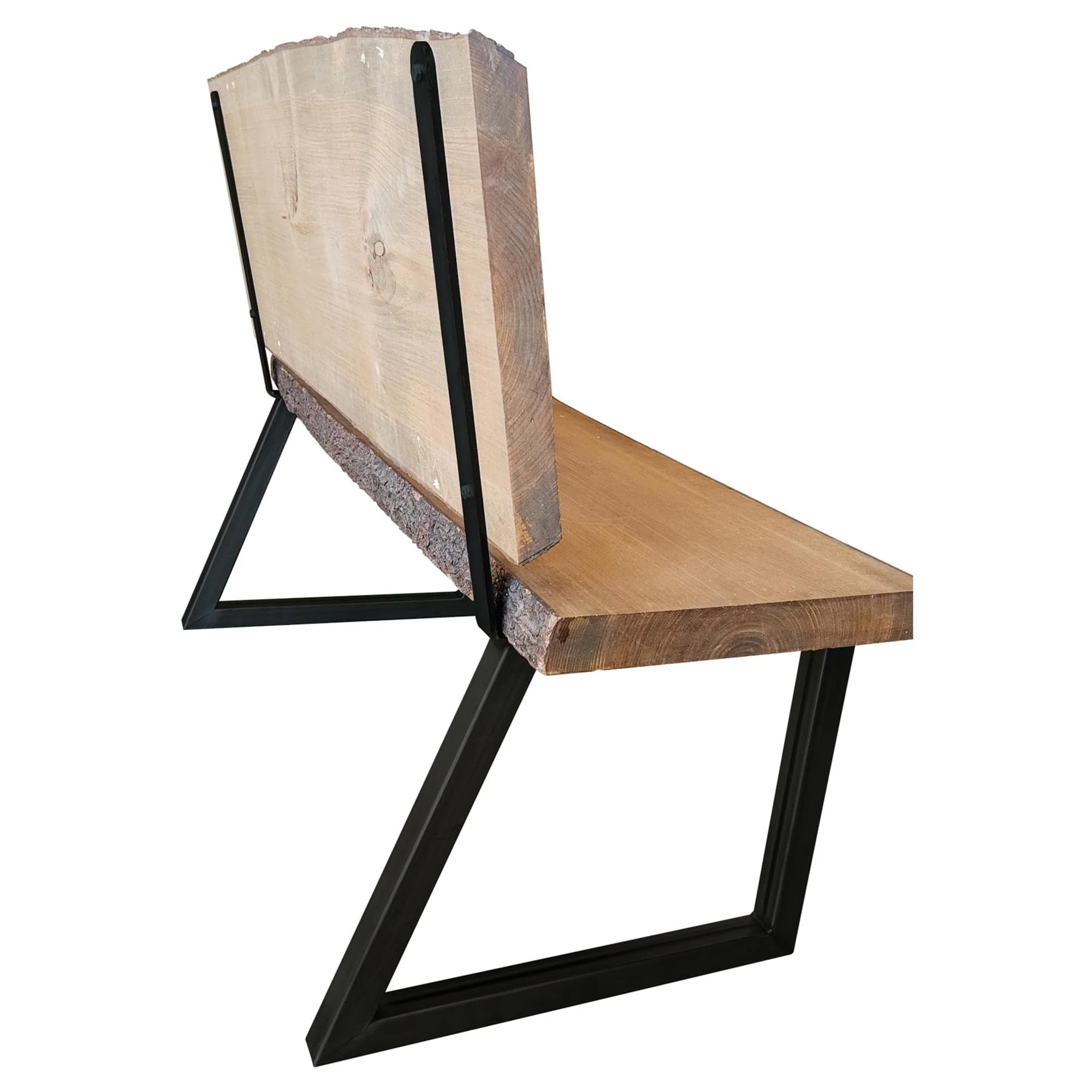 Bench Legs with Back Rest Black Pair - Image 6