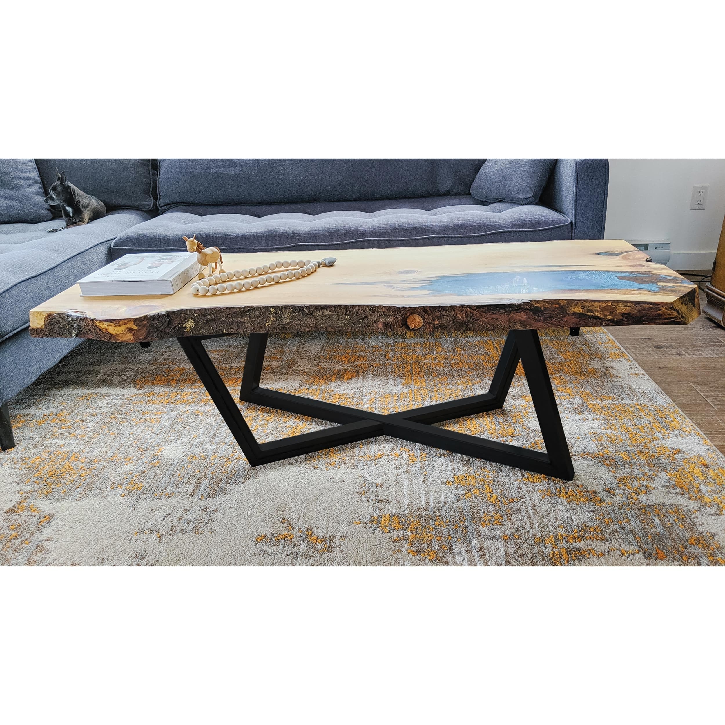 Rhombus Slab Leg Set - 15.5" - High Black - Image 4