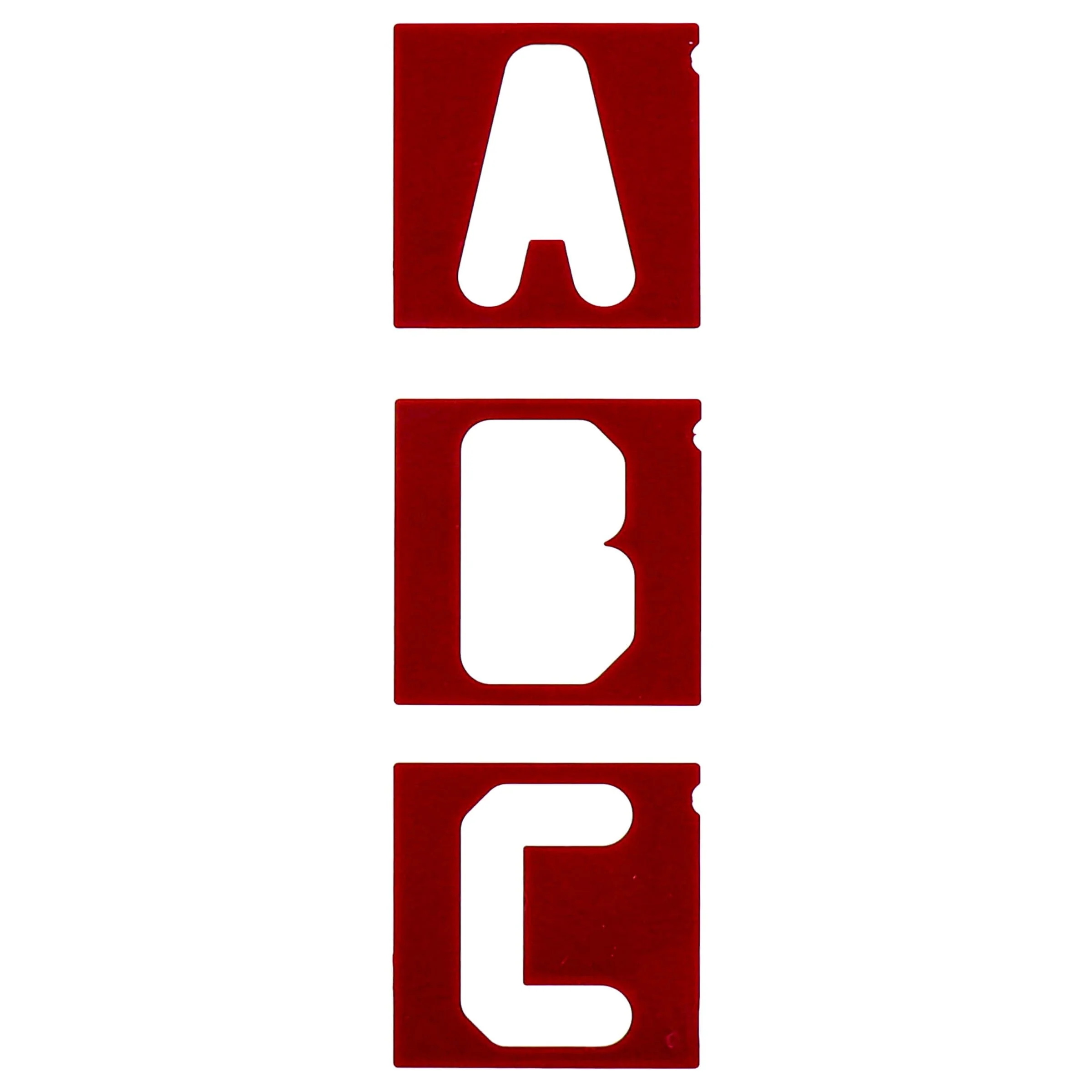 Vertical Letters Set for Sign Making Jigs - 2-1/2" - 34pc