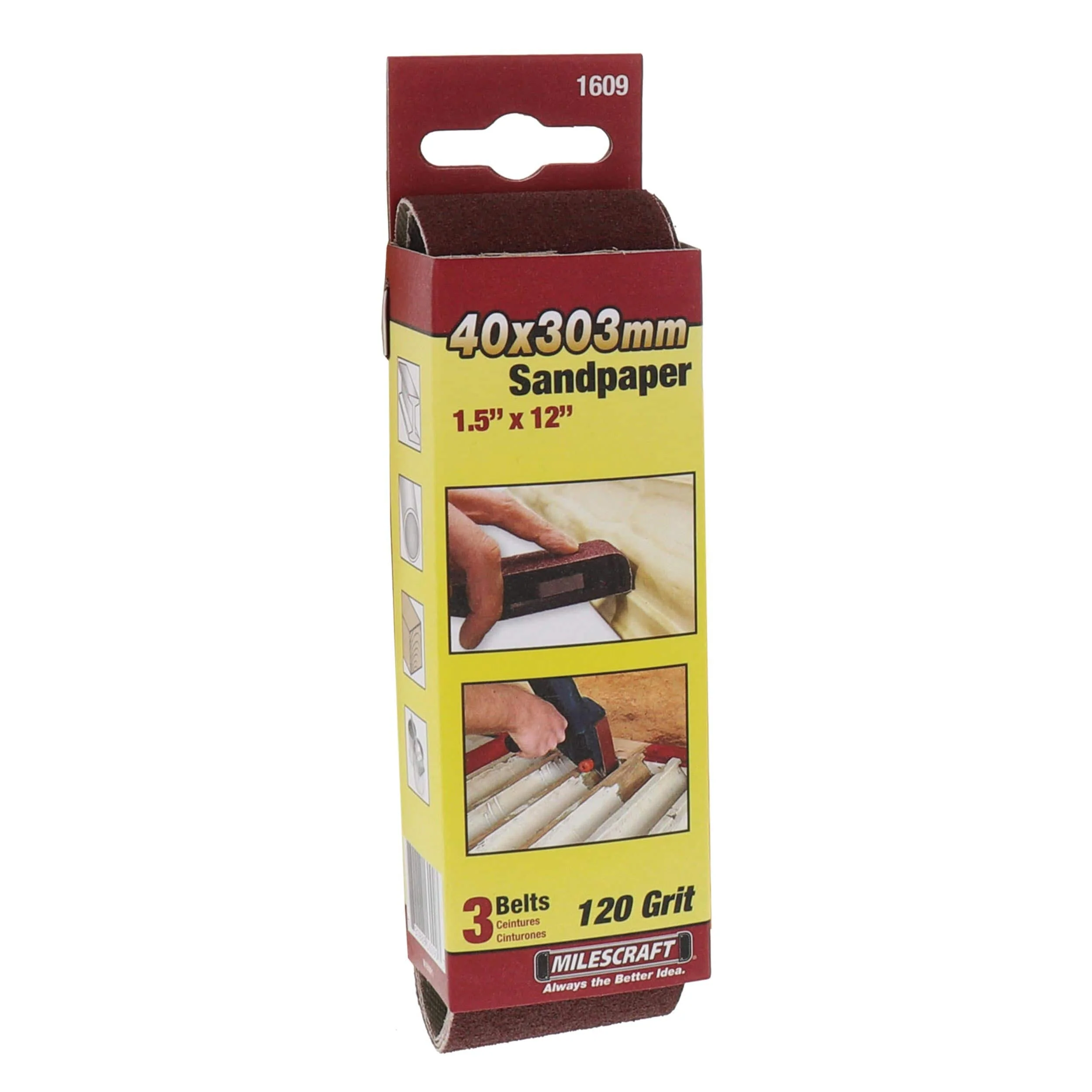 SandDevil Sanding Belts - 1-1/2" x 12" - 3 Pack - Image 2