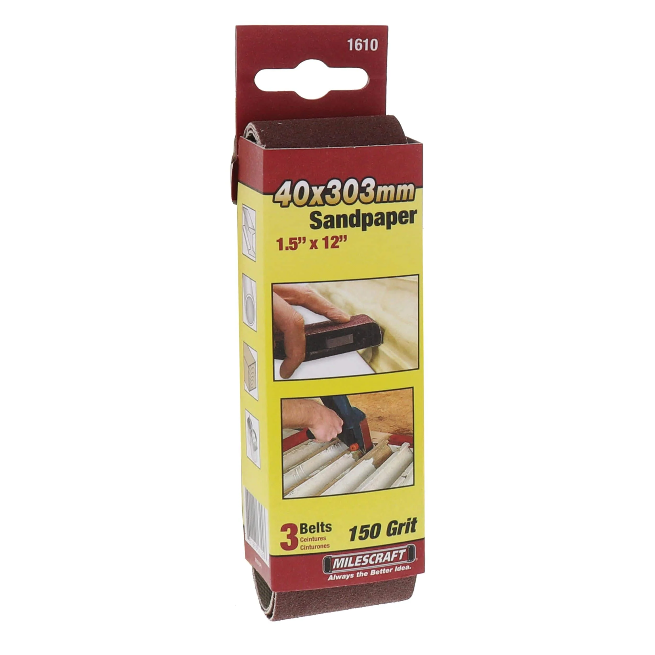 SandDevil Sanding Belts - 1-1/2" x 12" - 3 Pack - Image 3