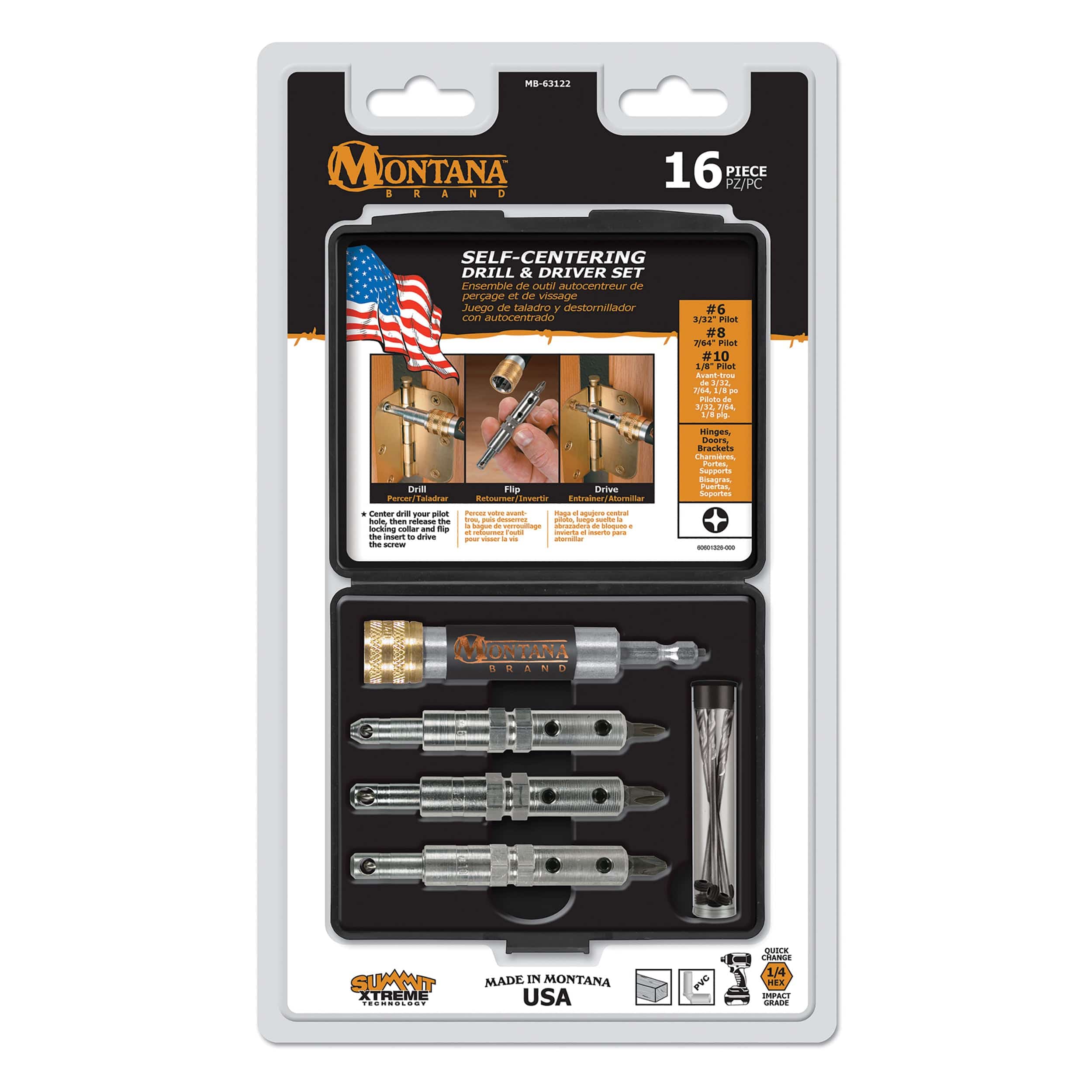 Self-Centering Drill & Driver Set - 16 Piece - Image 2