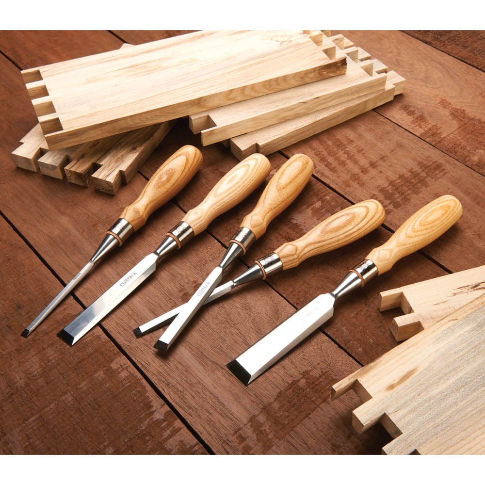 Richter Beveled Edge Chisel Set with Wood Box - 5 Piece - Image 3