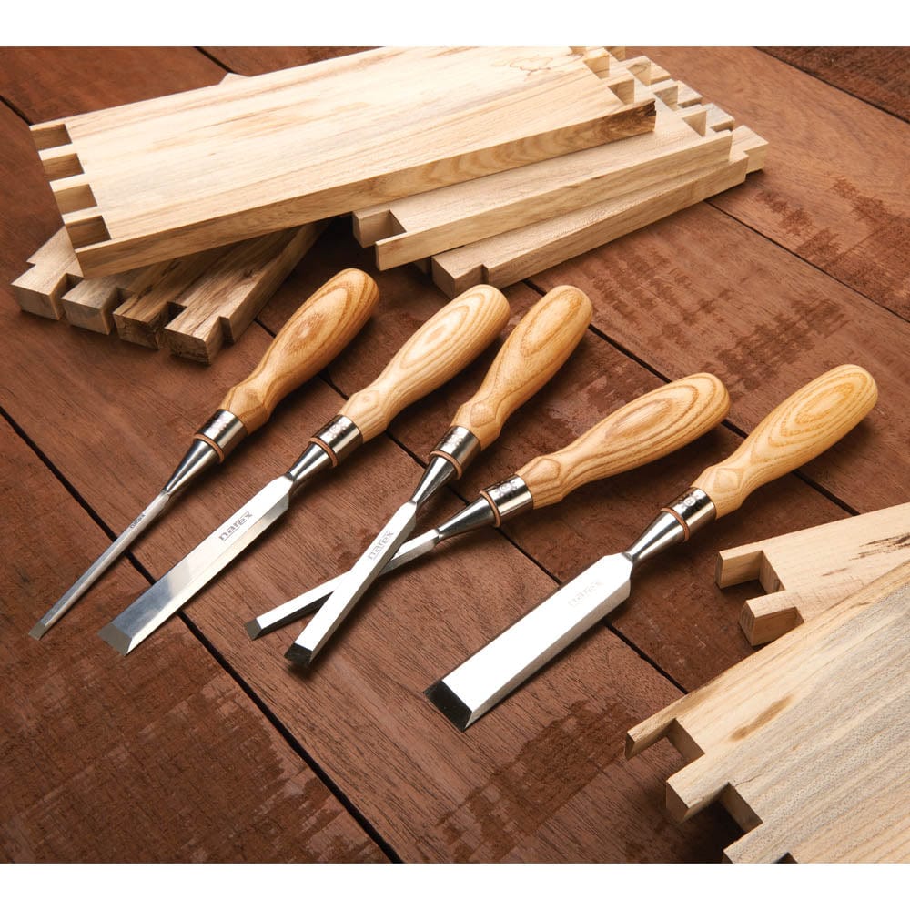 Richter Beveled Edge Chisel Set with Wood Box - 5 Piece - Image 4