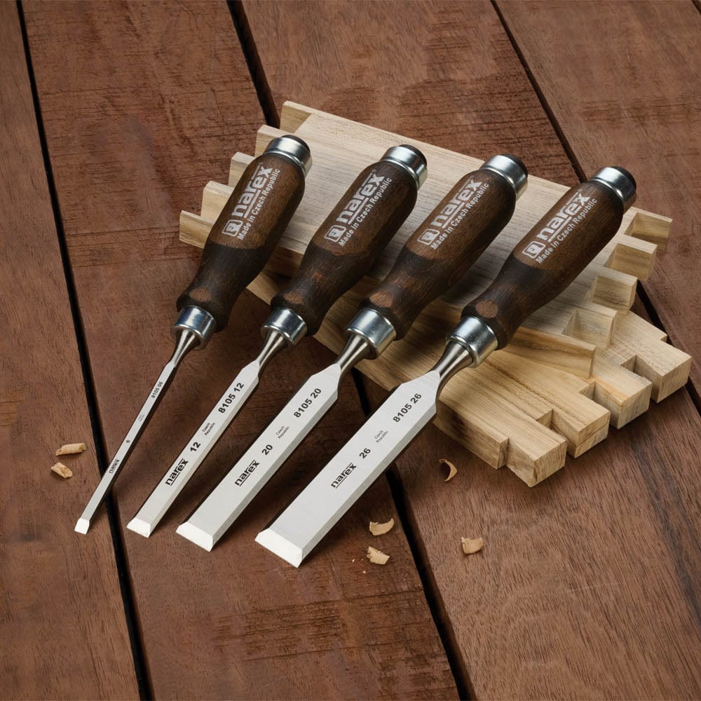 Wood Line PROFI Beveled Edge Chisels - 4 Piece - Image 3