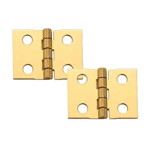 Miniature Hinge Open with Screws - Pair