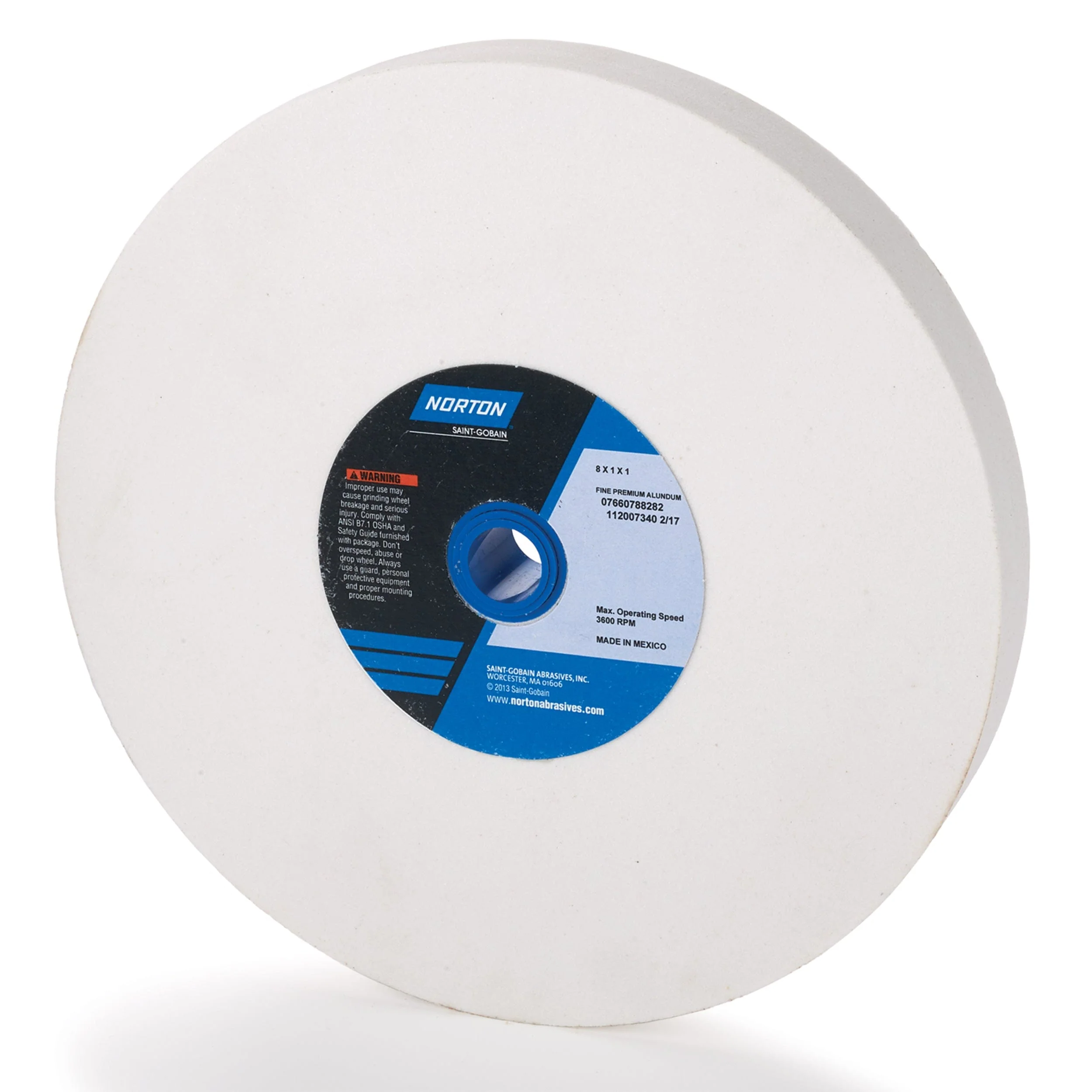 Aluminum Oxide Grinding Wheel - 8" x 1"x 1" - 100 Grit