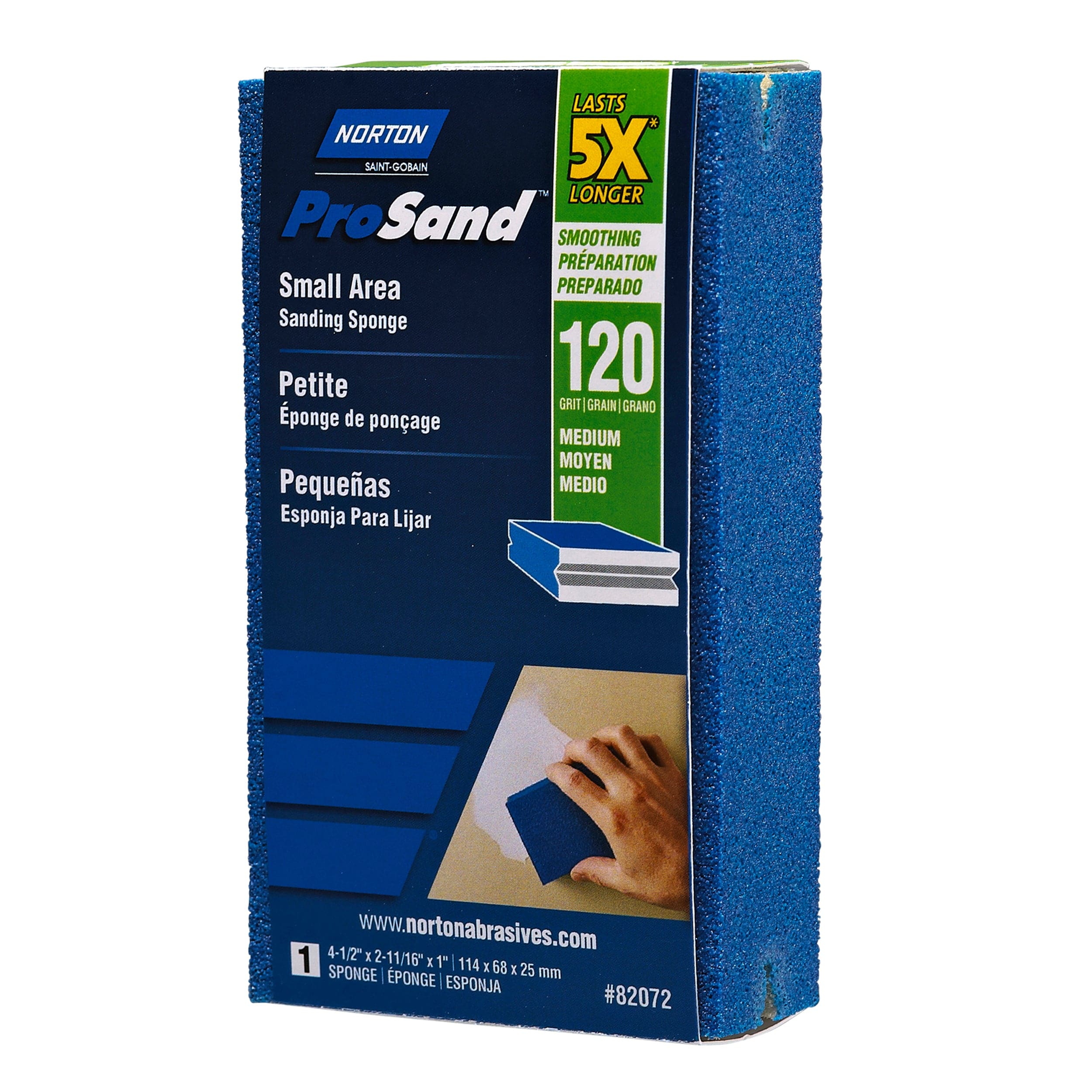 ProSand 5X Small Area Sanding Sponge - 2-11/16" x 4-1/2" - Image 2