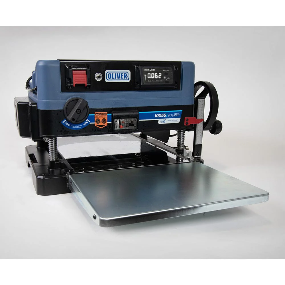 15" Benchtop Planer with HCX Helical Cutterhead & Outfeed Tables - 2-1/2 HP - Image 3